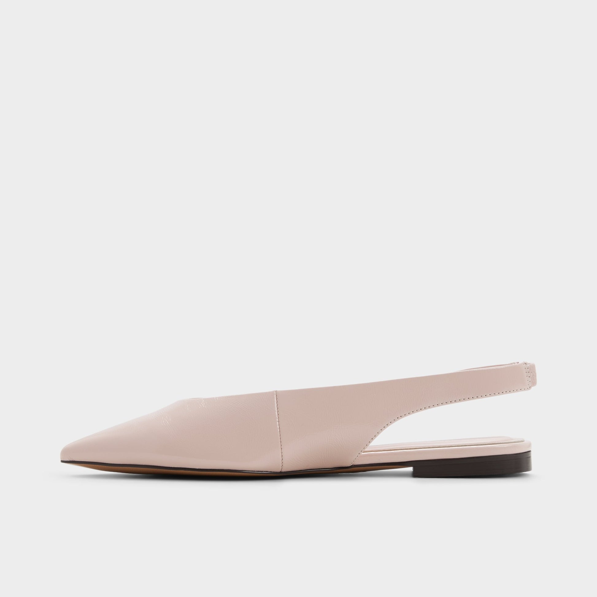 Side view of Other pink Deniven Slingback ballerina