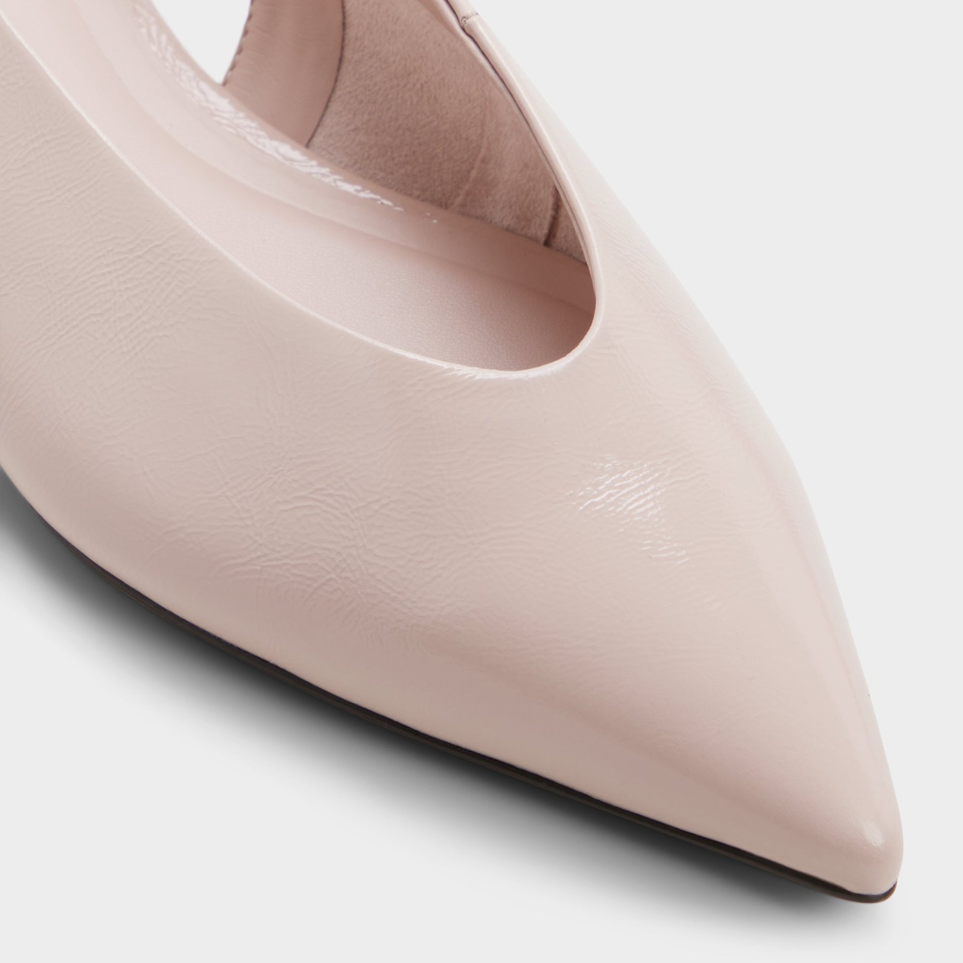 Close-up of the Other pink Deniven Slingback ballerina