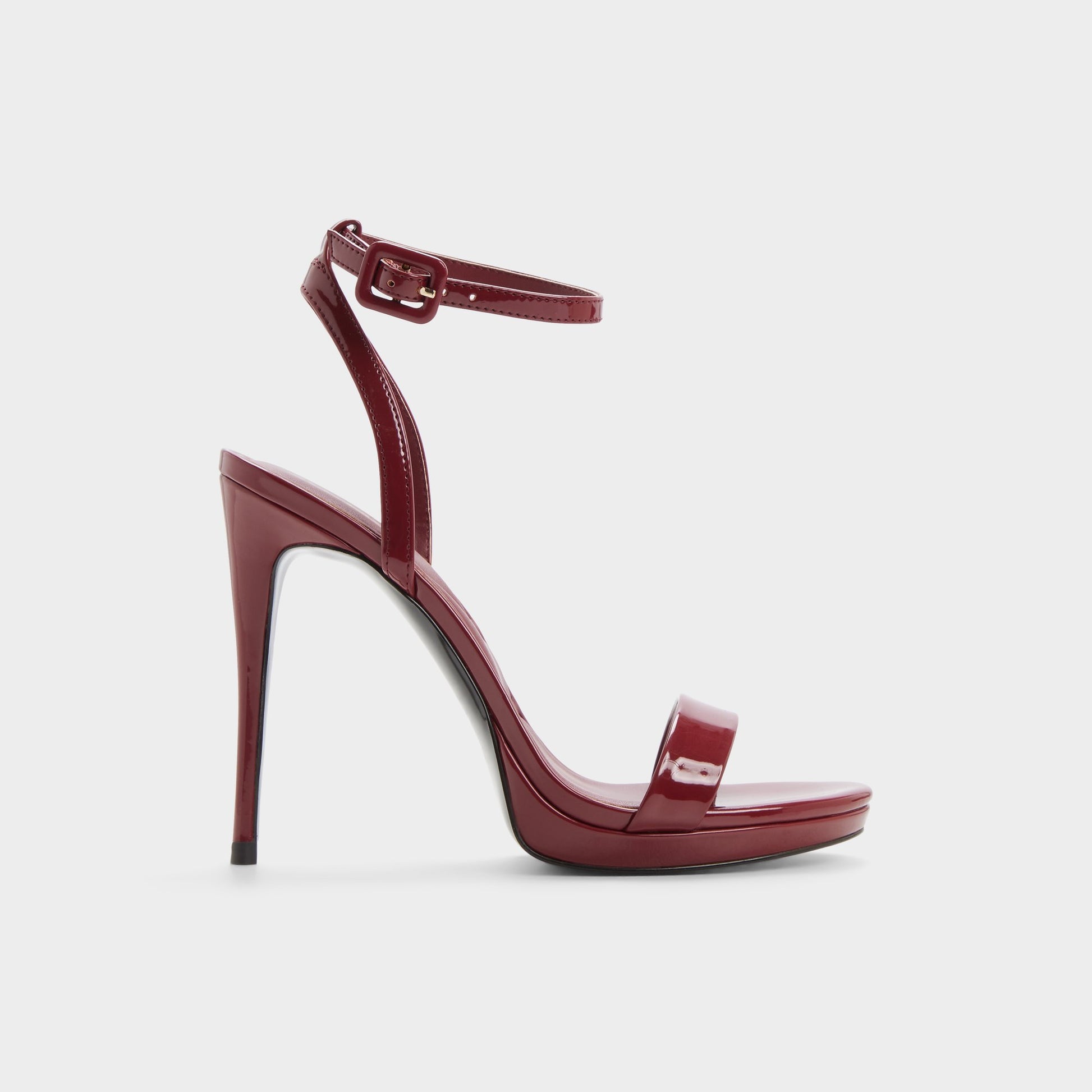 Main View of Medium red Katelina Strappy heeled sandal for