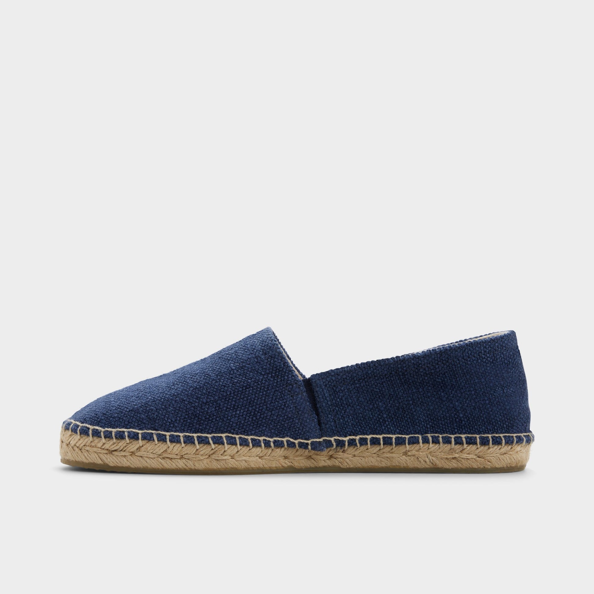 Side view of Navy Toscano Espadrille