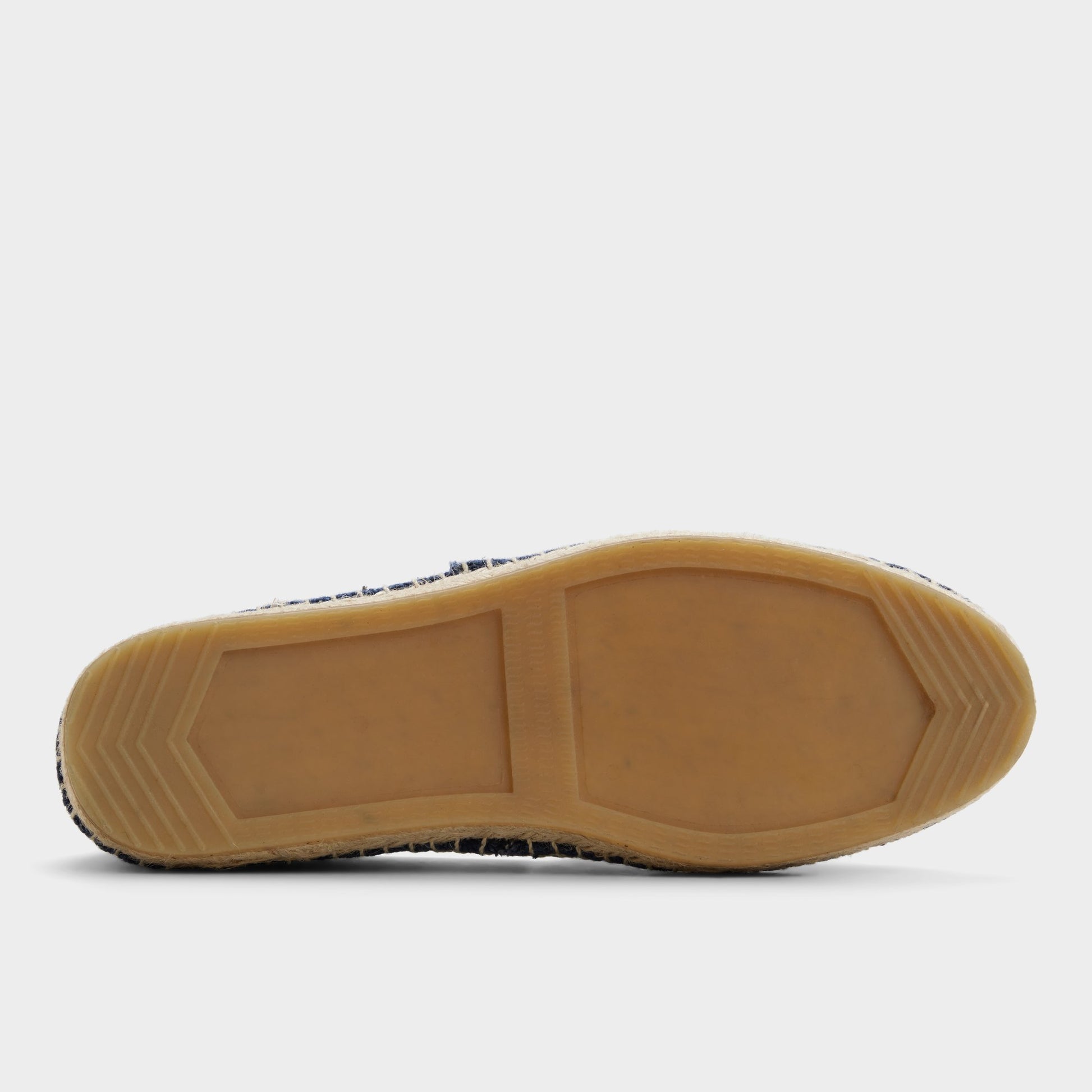 View of Navy Toscano Espadrille's sole
