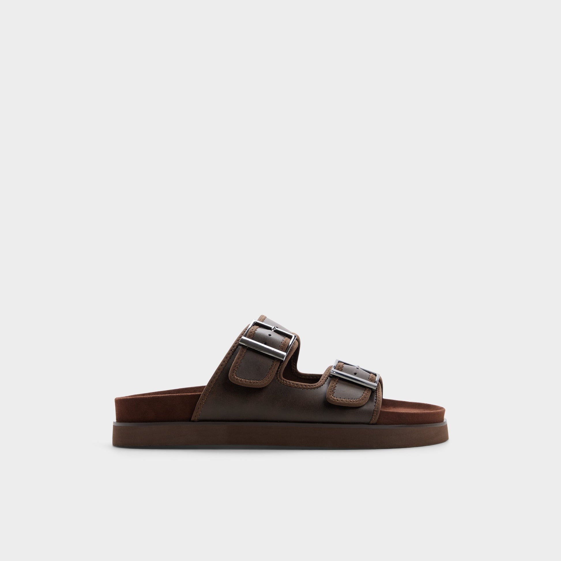 Main View of Dark brown Sunnyside Slide sandal for Mens