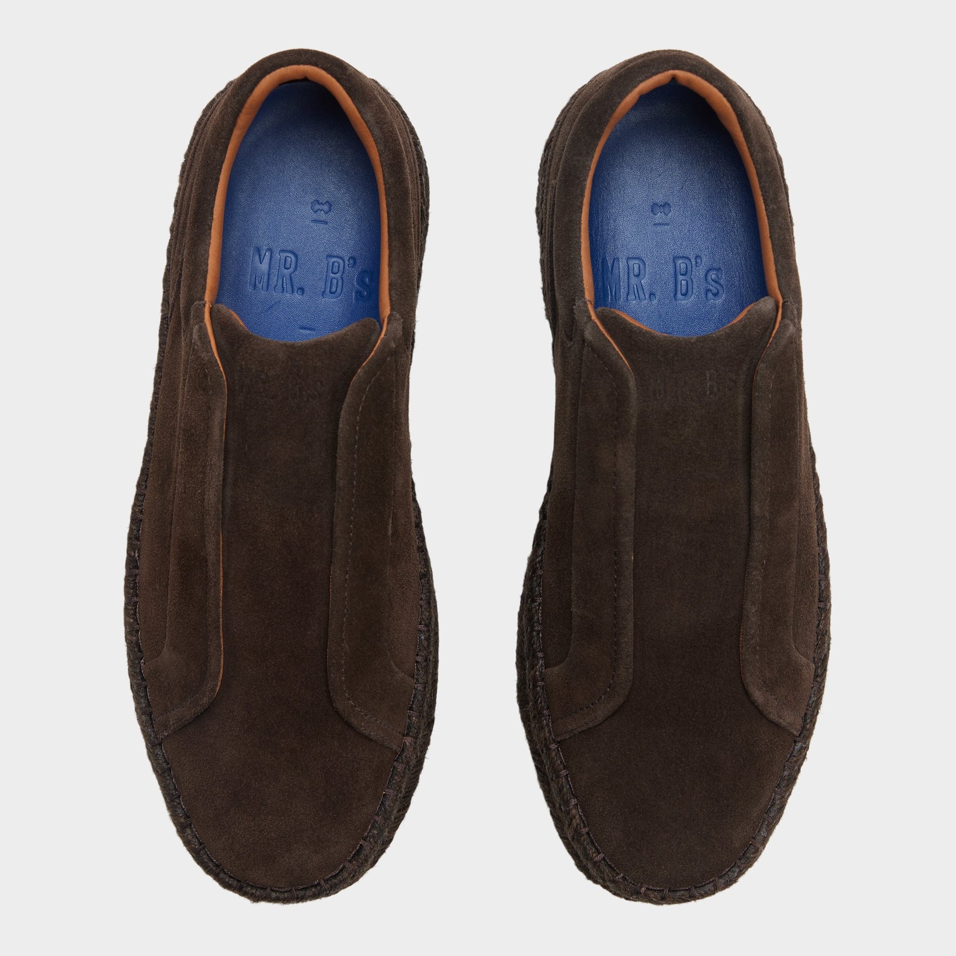 Top-down view of the Dark brown Barkley Slip-on