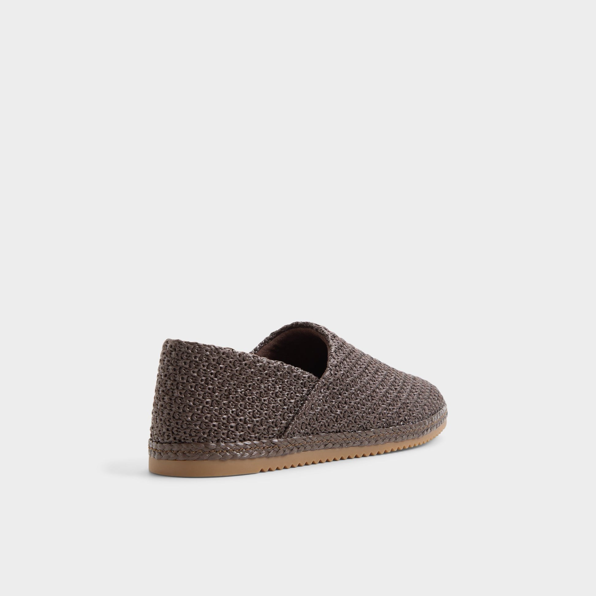 Three-quarter angle of Dark brown Blazing Slip-on's back side