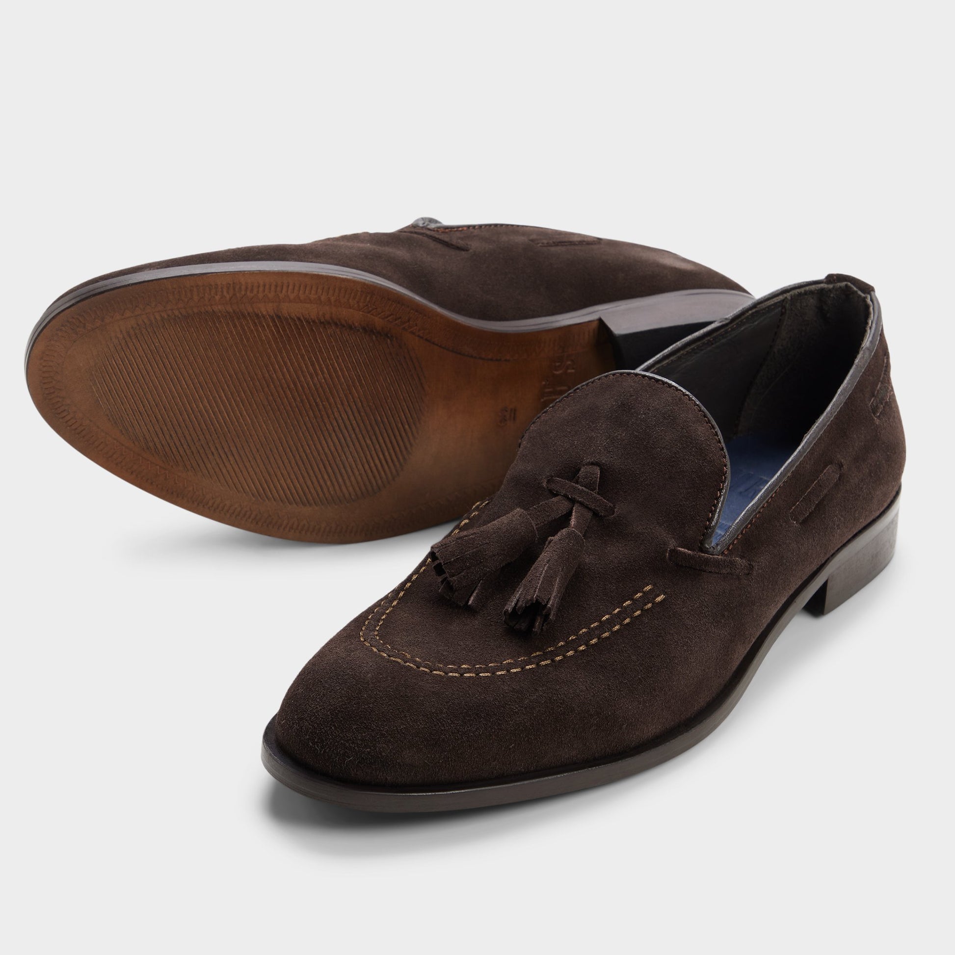 Vue en surbrillance d'une paire de Brun Fabien Mocassin s