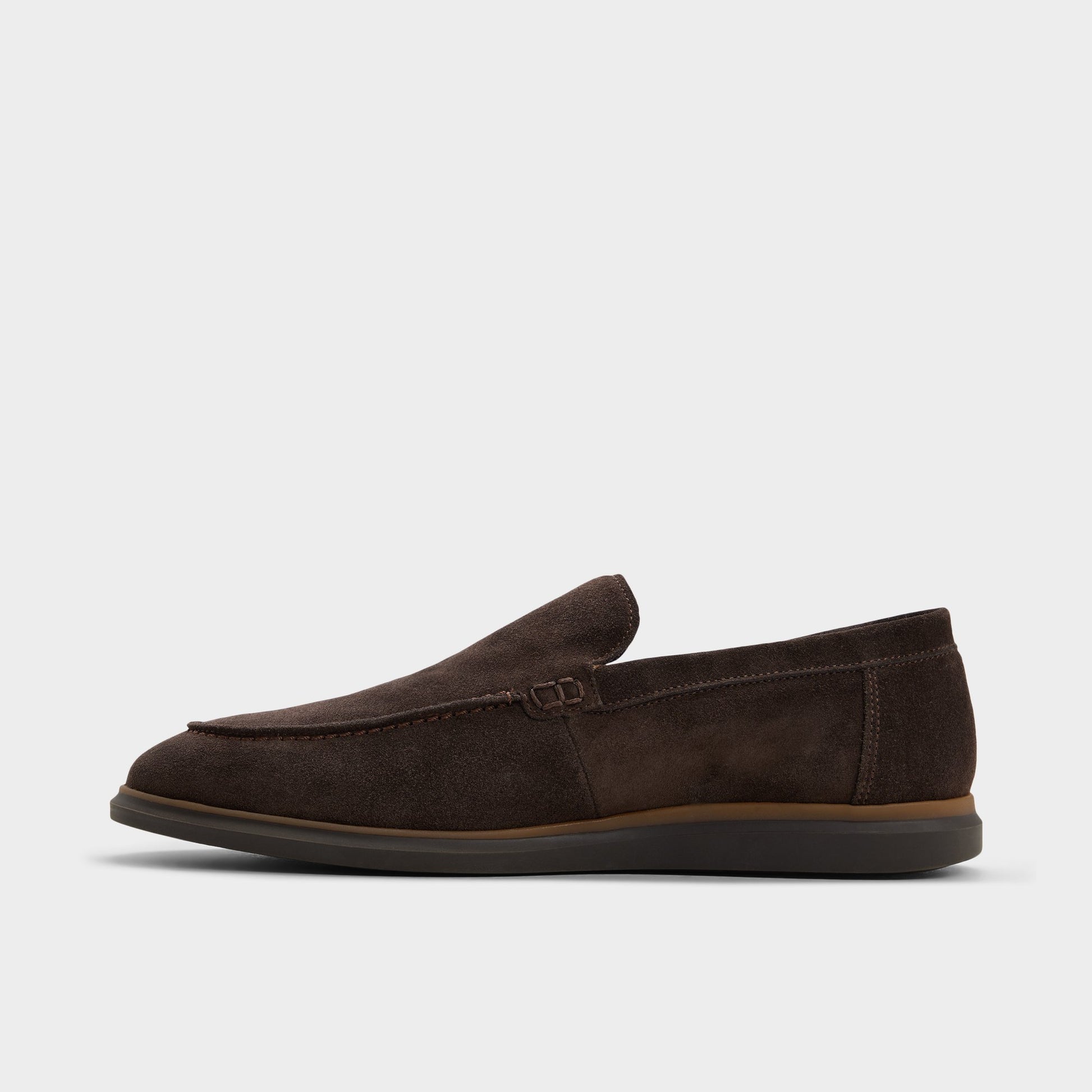 Side view of Brown Stark Slip-on