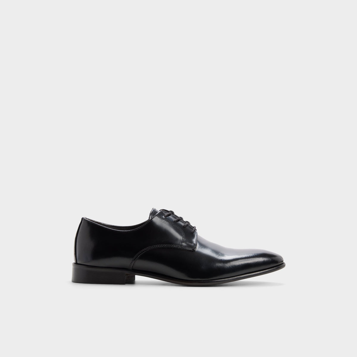 Aldo Black Polished Leather Derby Shoes Santino – Men Black Derby shoe - ALDO main image 4
