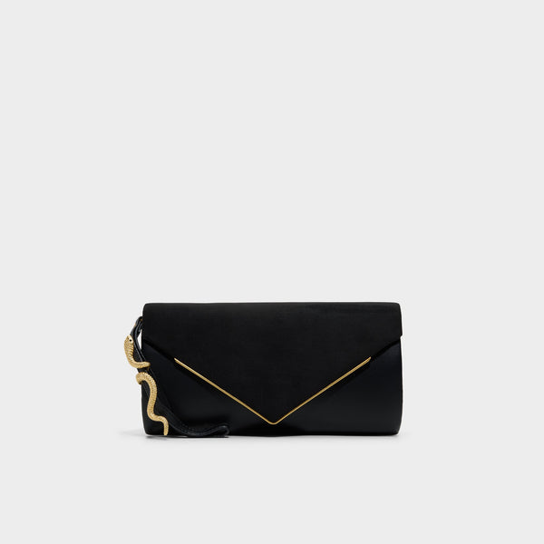 バッグ L'Appartement BRENTELLA CLUTCH BAG Serpantee – Women Black overflow Clutch - ALDO