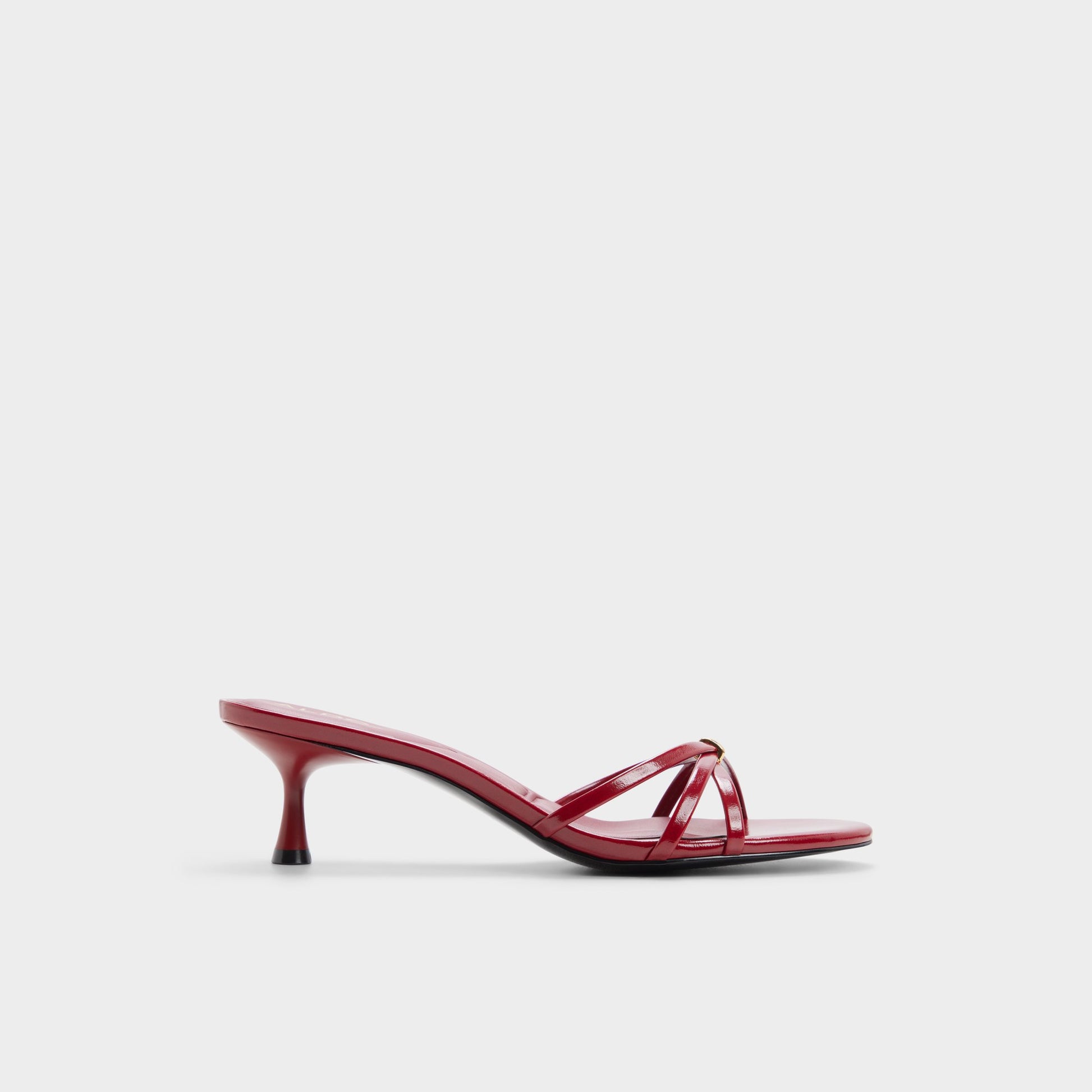 Main View of Dark red Madalyn Heeled mule for Womens