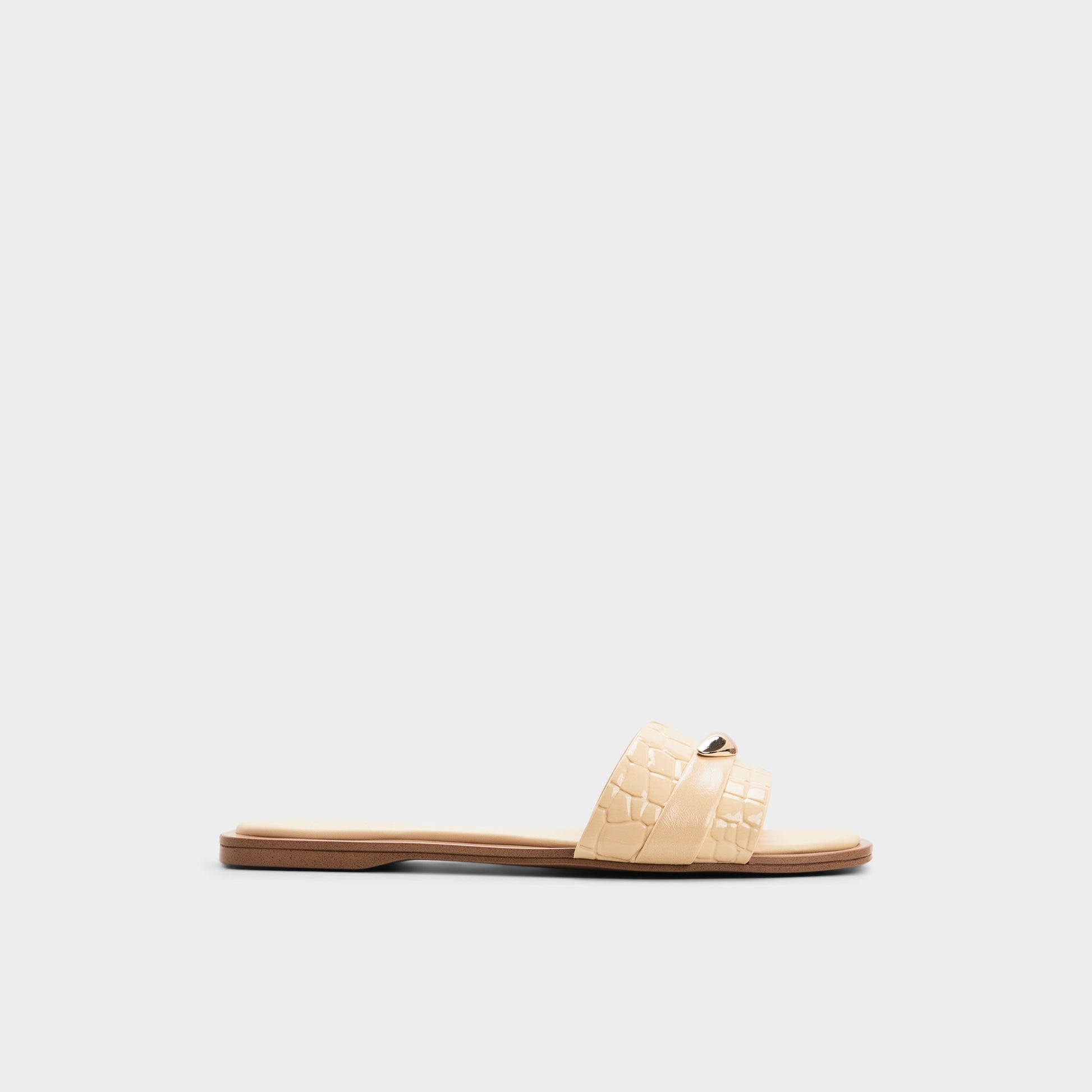 Main View of Light yellow Briela Slide sandal for Womens