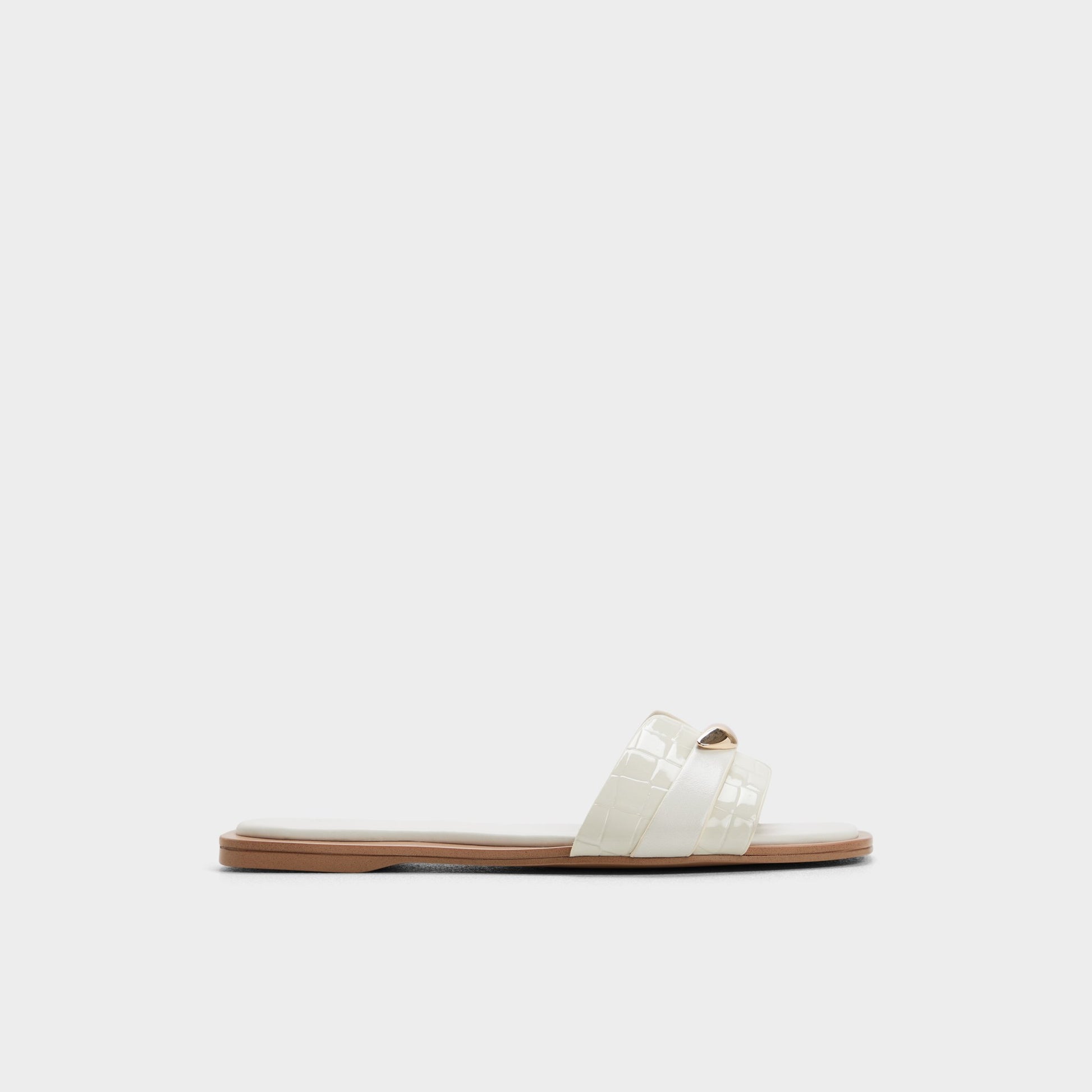Main View of White/bone Briela Slide sandal for Womens