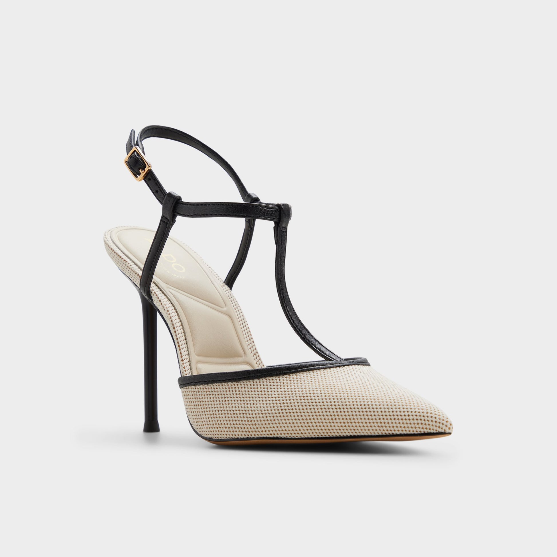 Three-quarter angle of Beige combo Leonna 's front side
