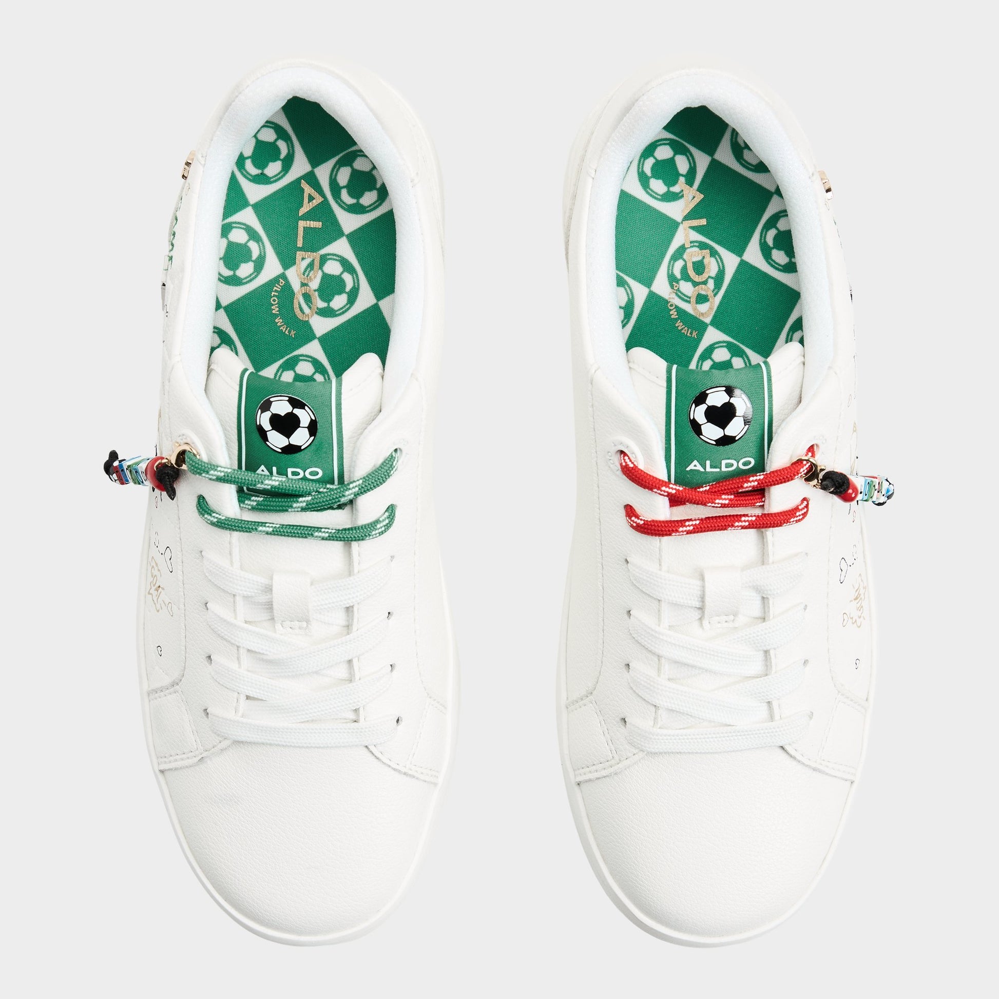 Top-down view of the White combo Cheer