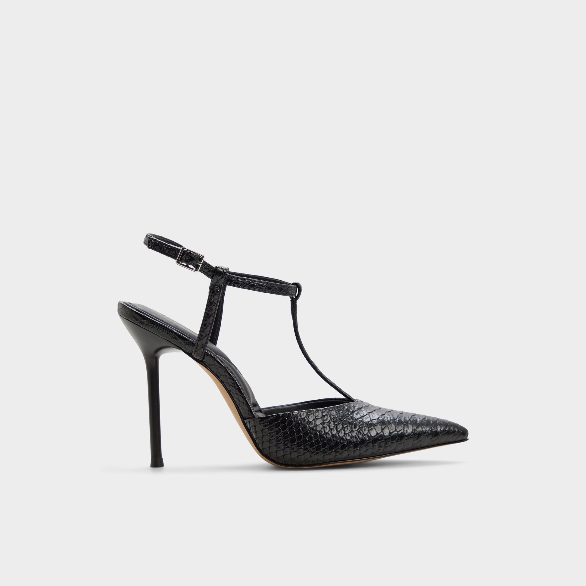 Main View of Black Leonniah Strappy heeled shoe for Womens