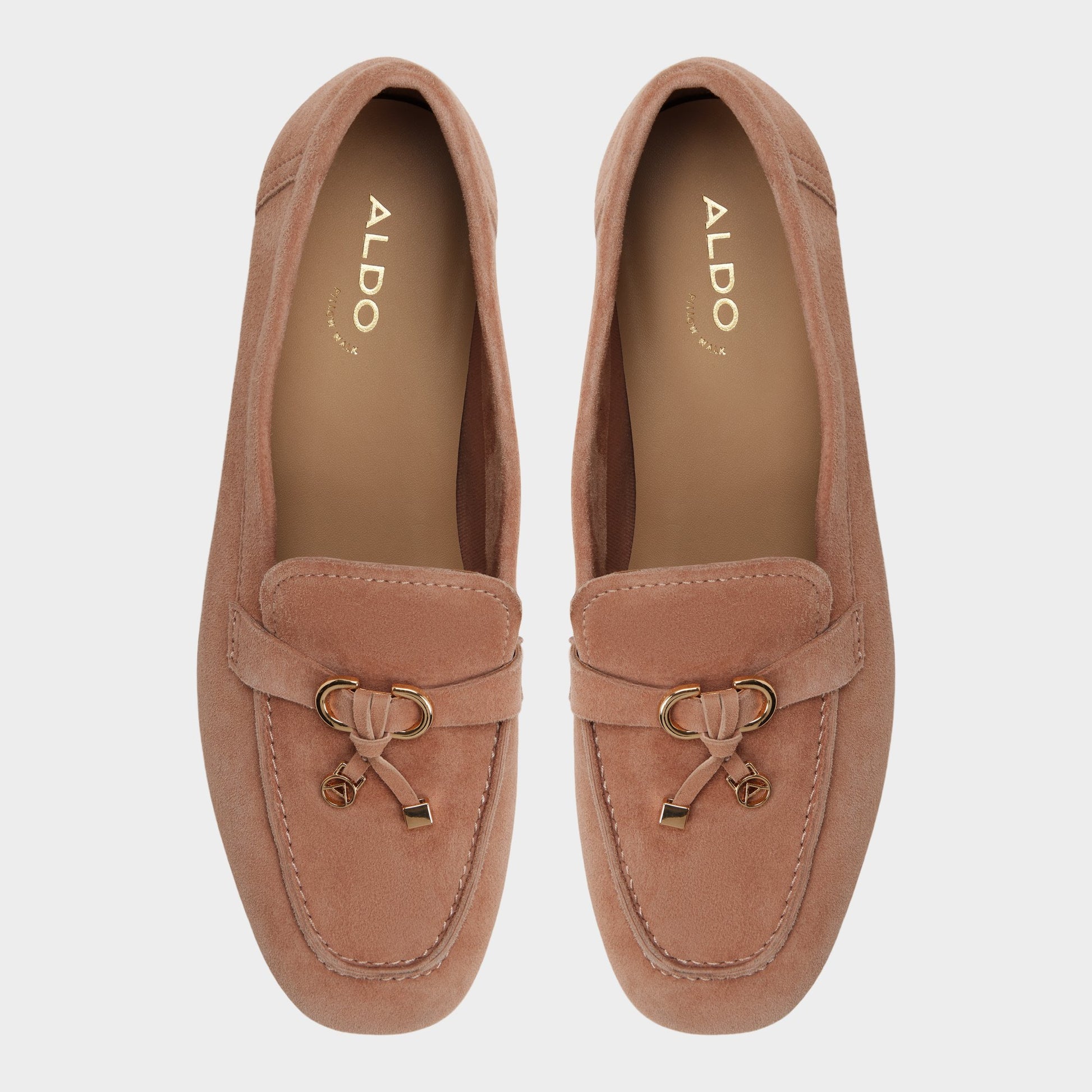 Top-down view of the Light brown Ybilide Loafer