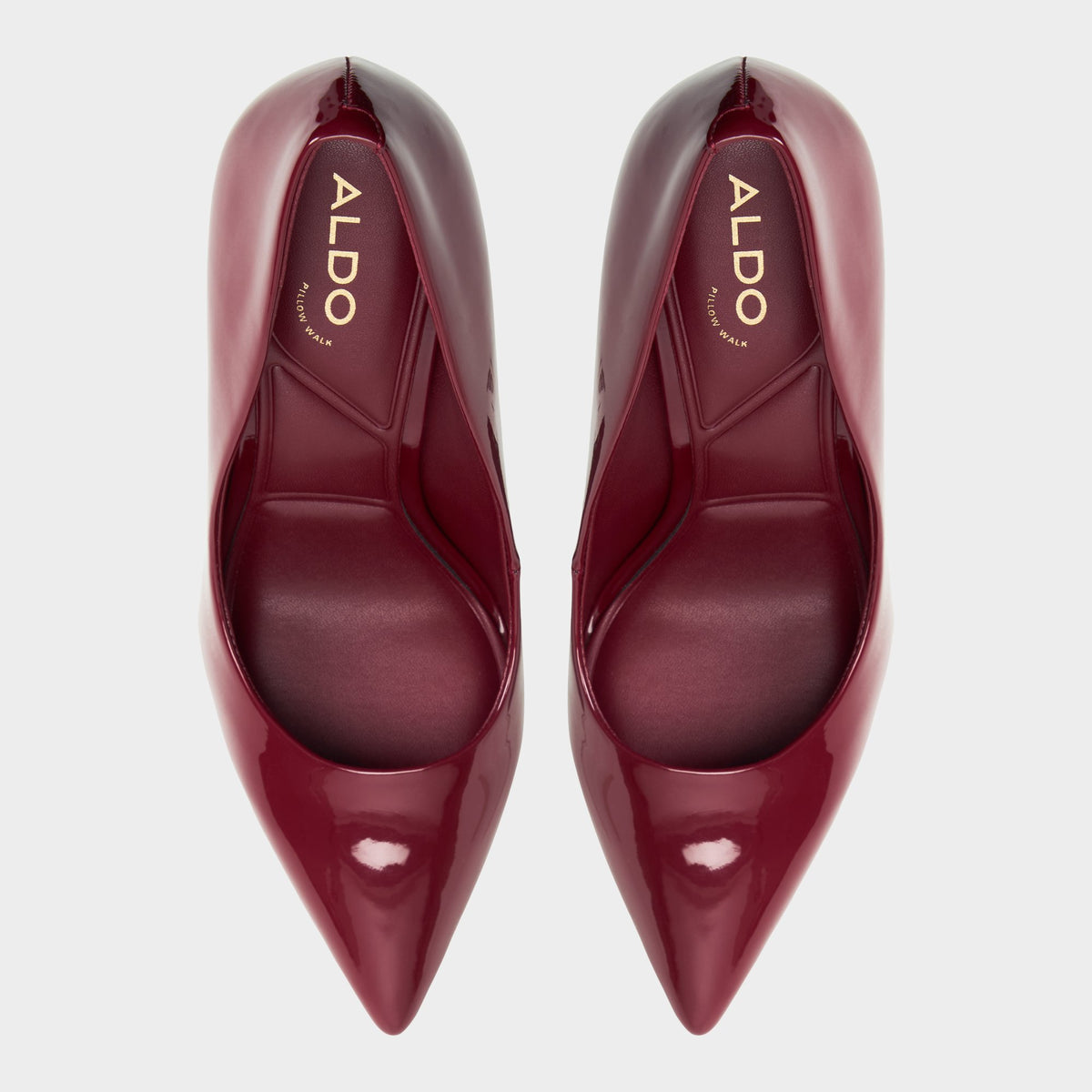 Top-down view of the Dark red Stessy2.0-xt Pump