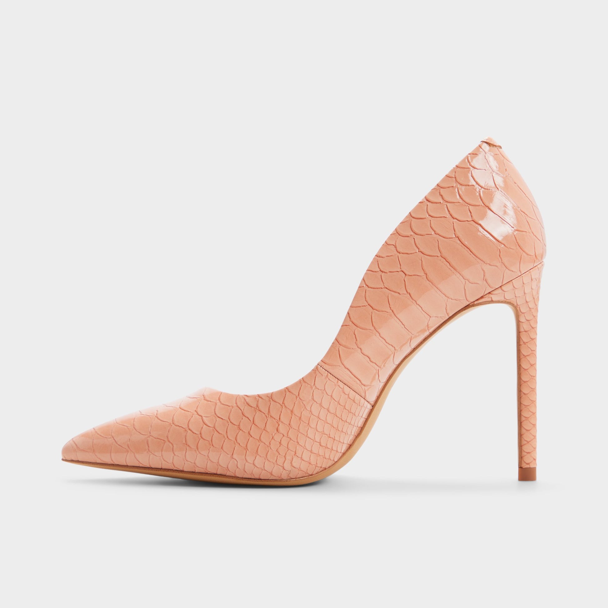 Side view of Medium pink Stessy2.0 Pump