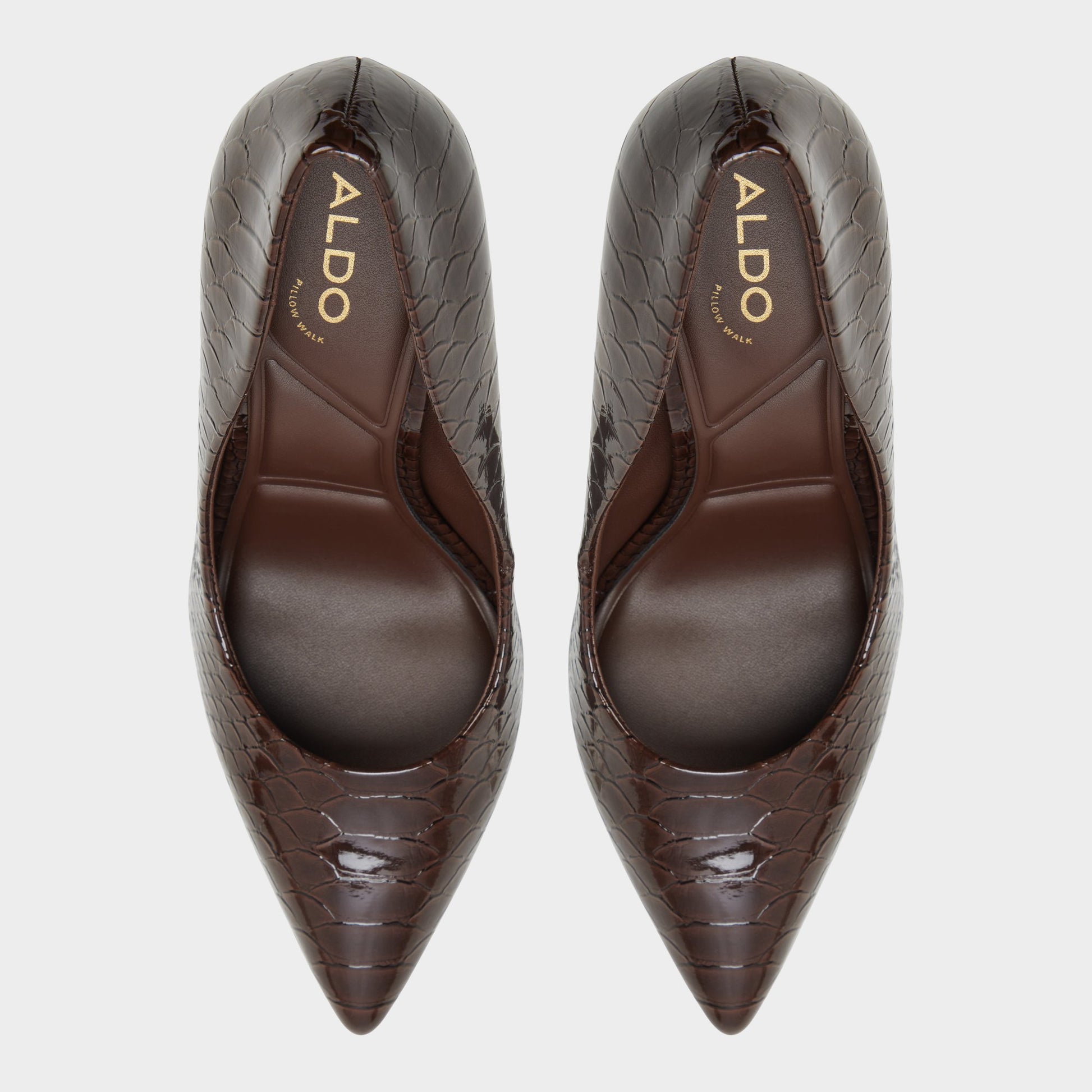 Top-down view of the Dark brown Stessy2.0 Pump