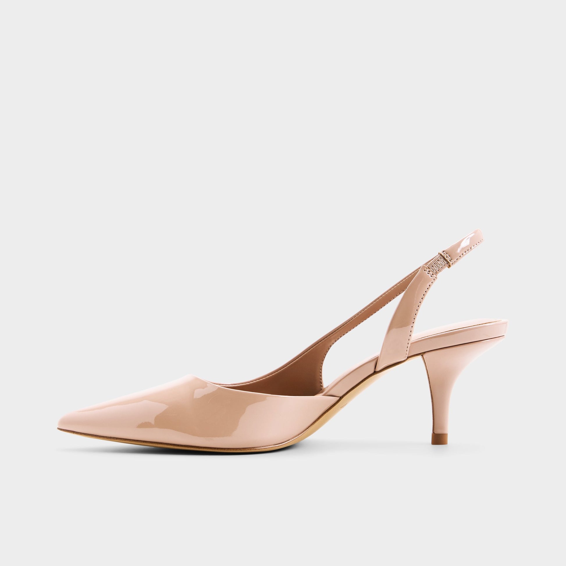 Vue latérale de Moyen beige Stessylowsling Talon haut à bride arrière