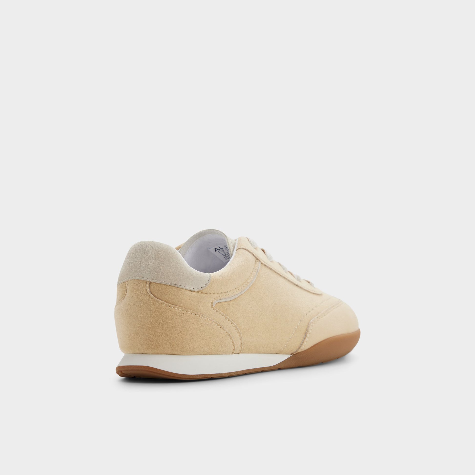 Three-quarter angle of Medium yellow Lyvie Sneaker's back side