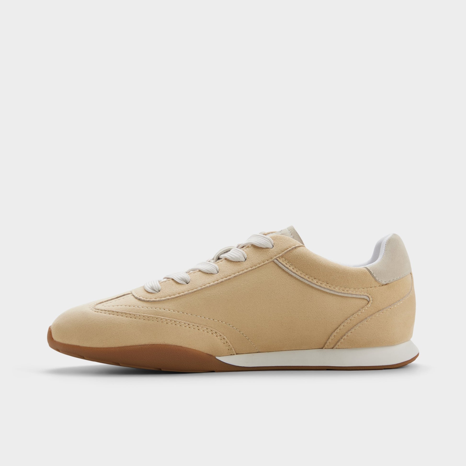 Side view of Medium yellow Lyvie Sneaker