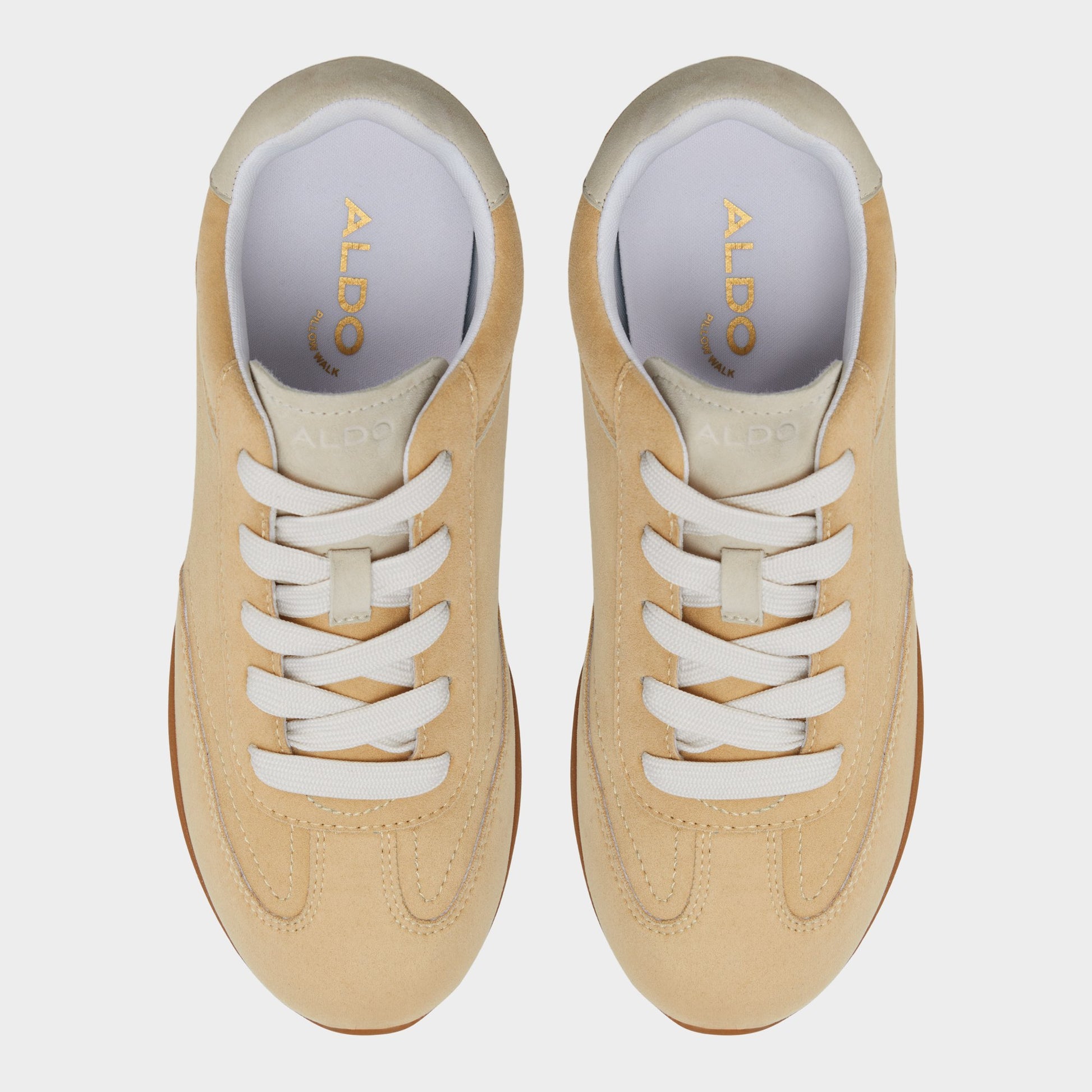 Top-down view of the Medium yellow Lyvie Sneaker