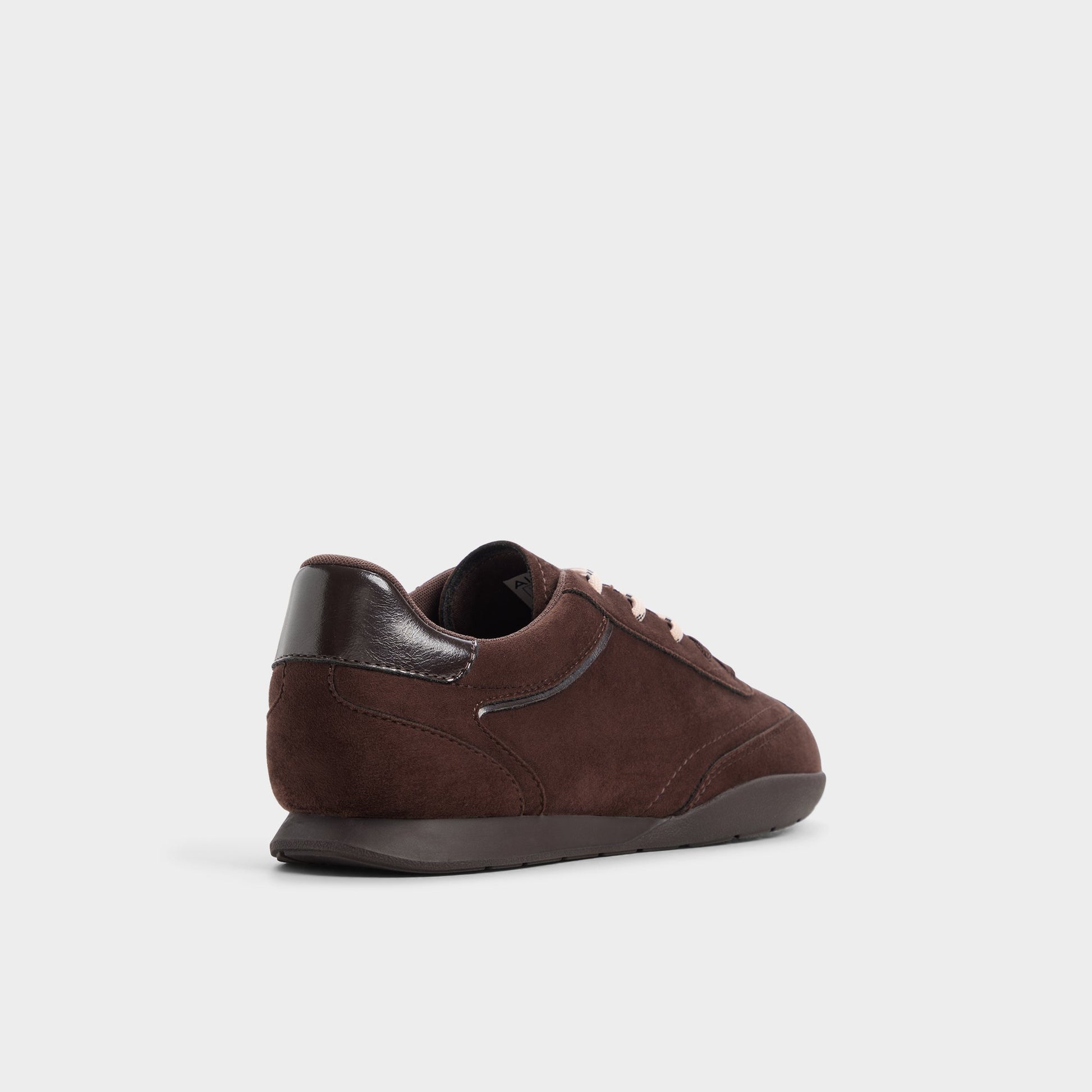 Three-quarter angle of Dark brown Lyvie Sneaker's back side