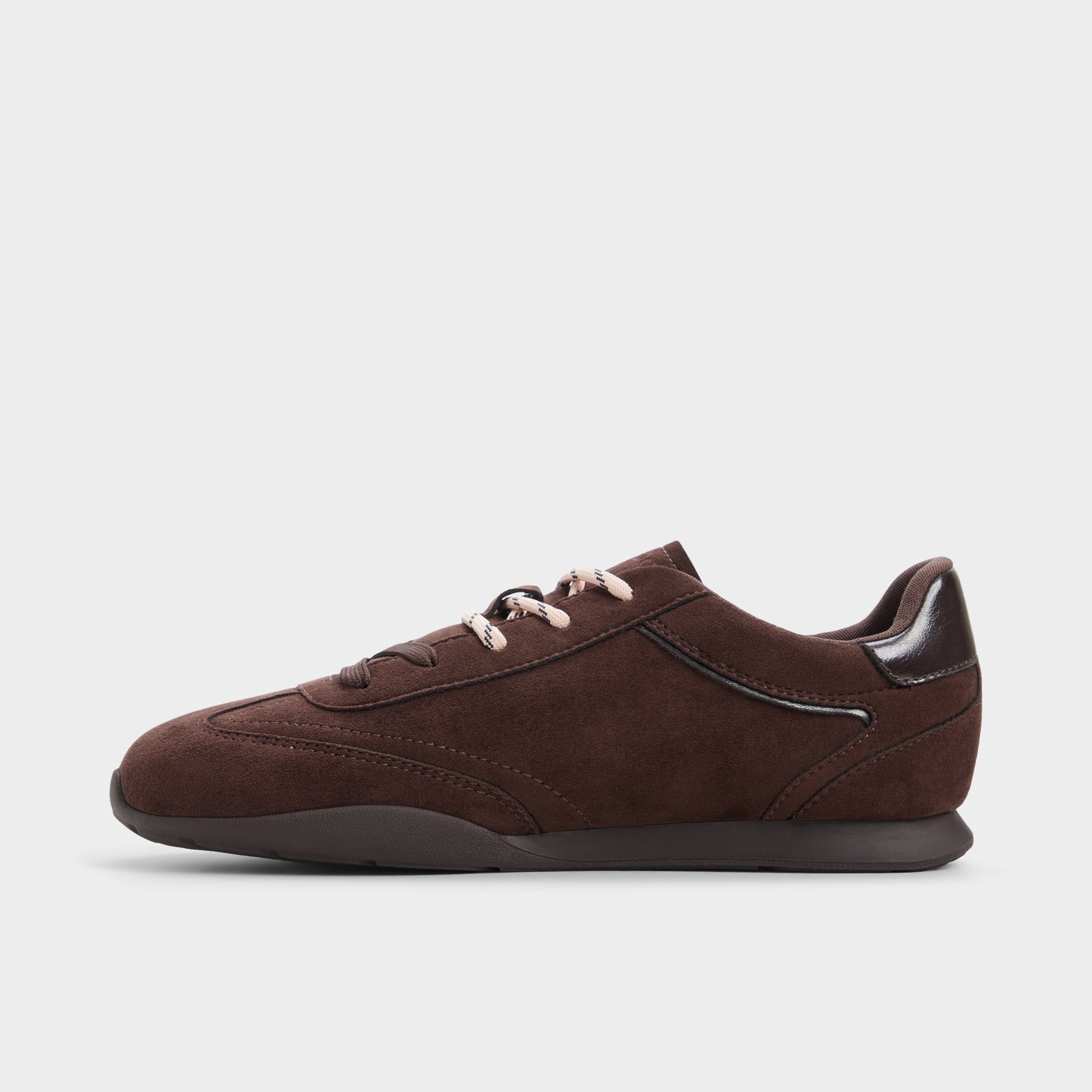 Side view of Dark brown Lyvie Sneaker