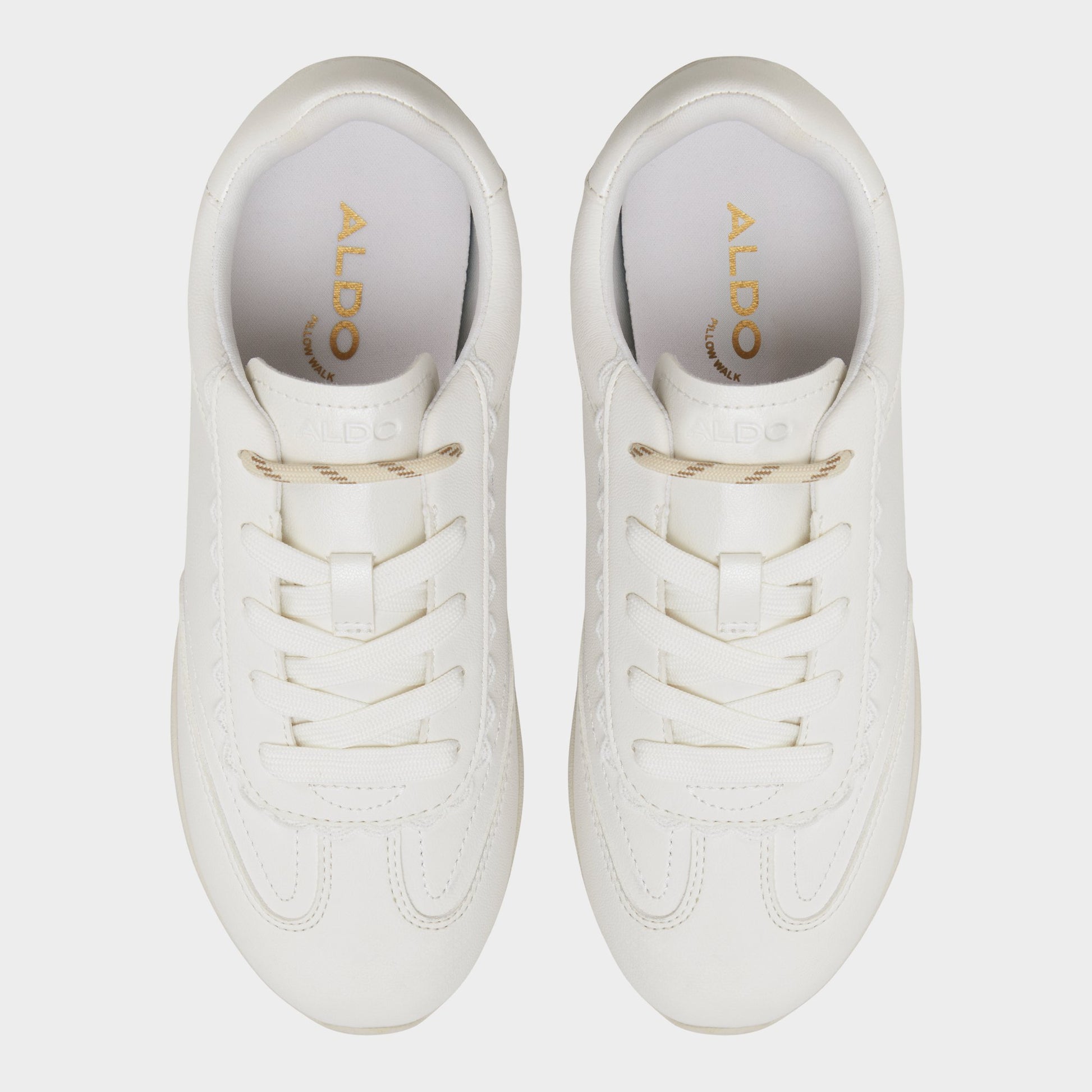 Vue de dessus de la Blanc Lyvie Sneaker