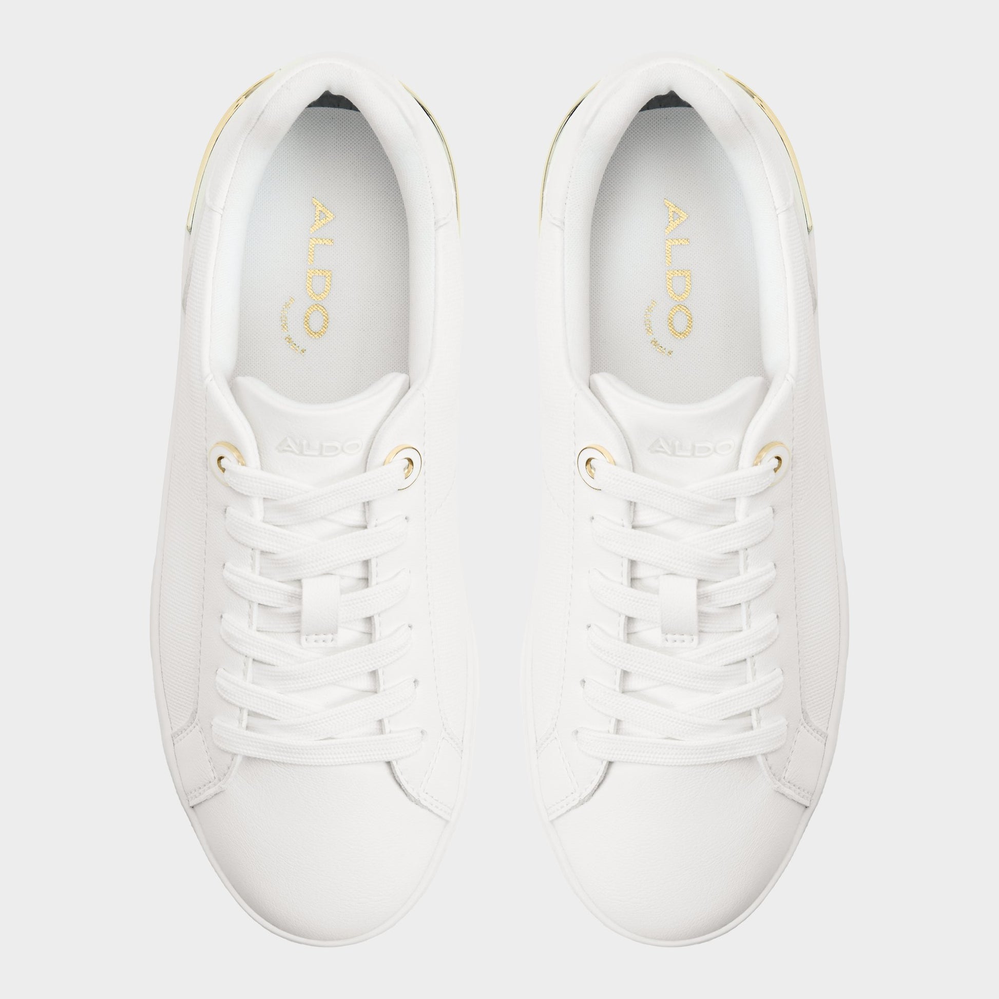 Top-down view of the White Soera Sneaker