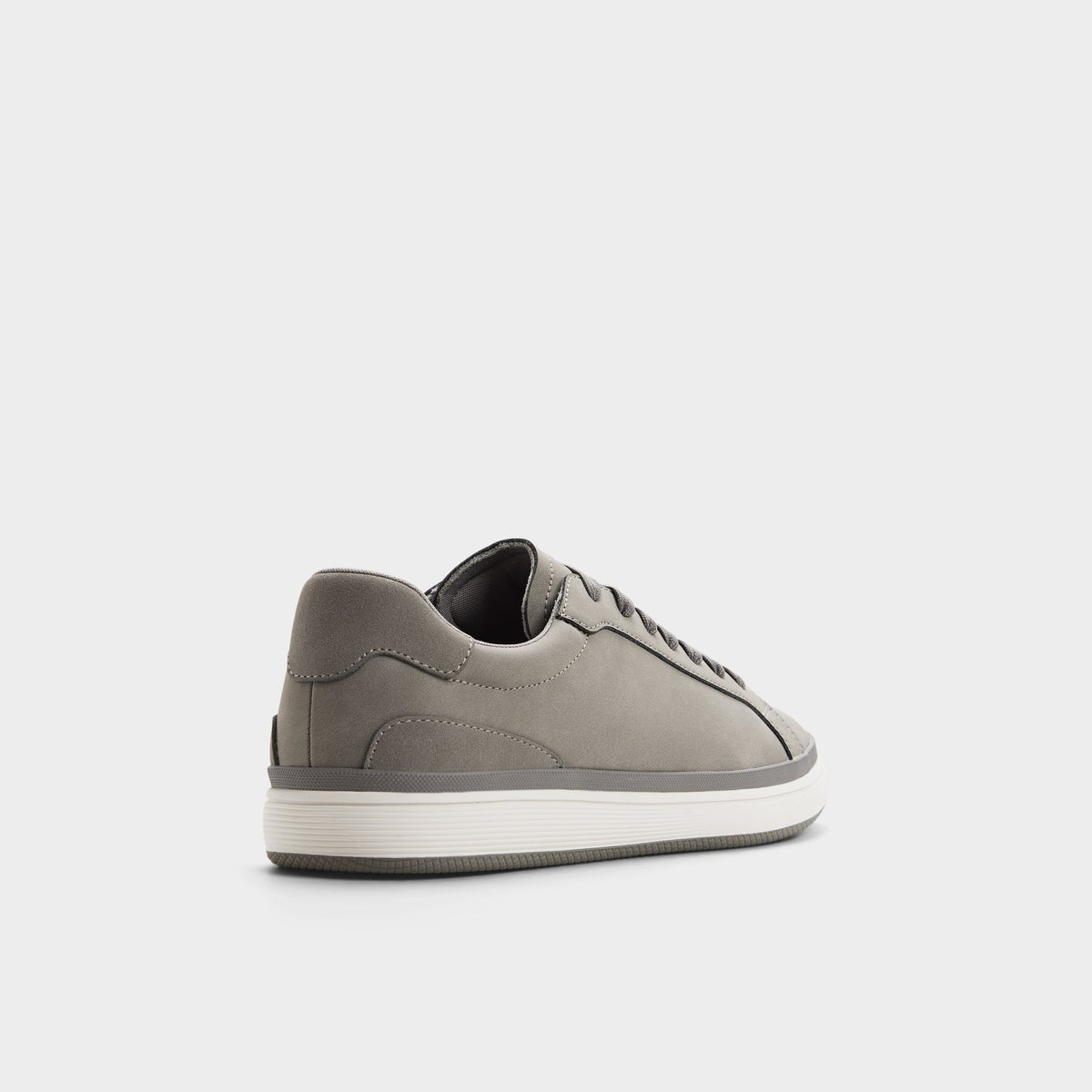 Three-quarter angle of Grey Tyrell Low top sneaker's back side