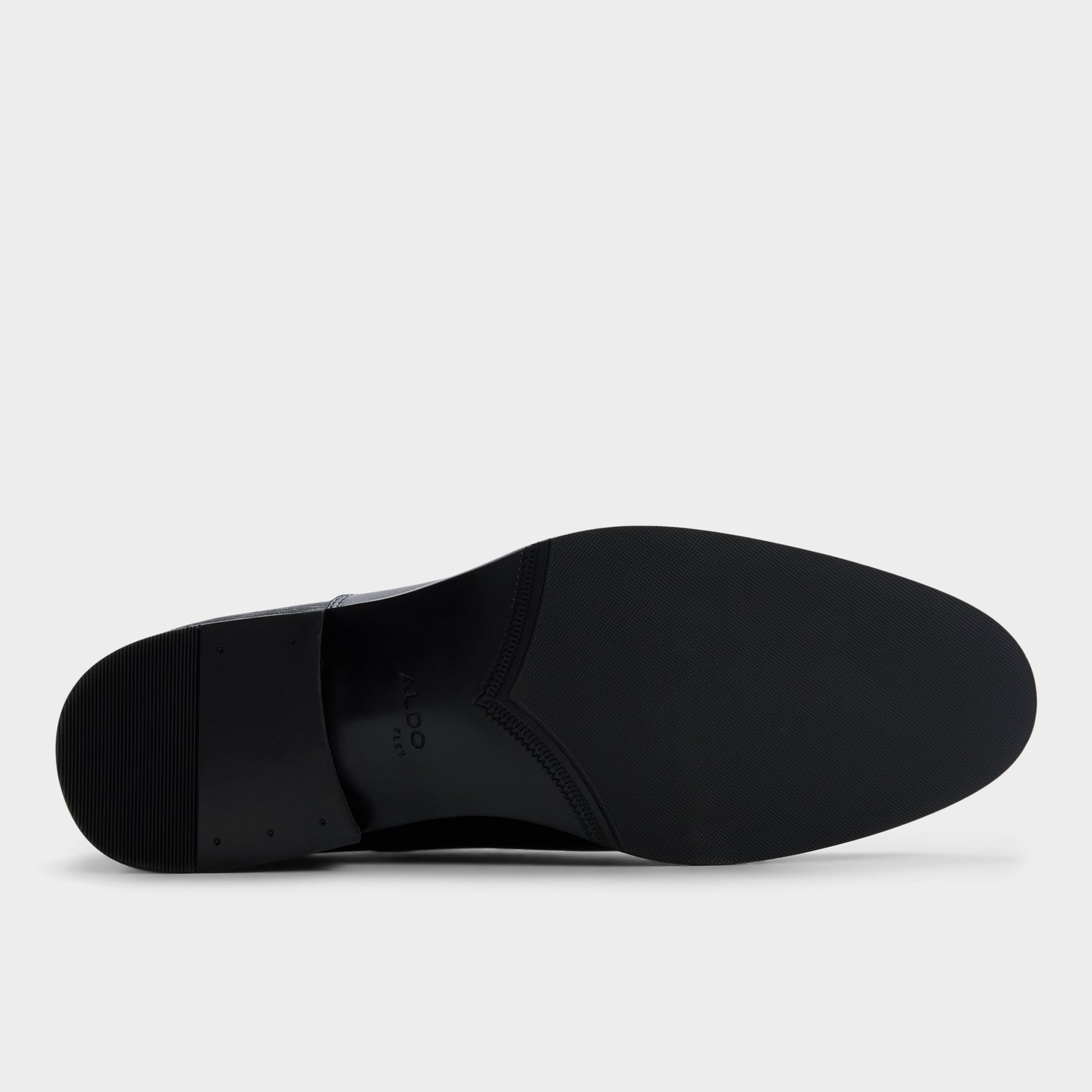 Vue de la semelle de Noir Bejamin Flâneur double boucle