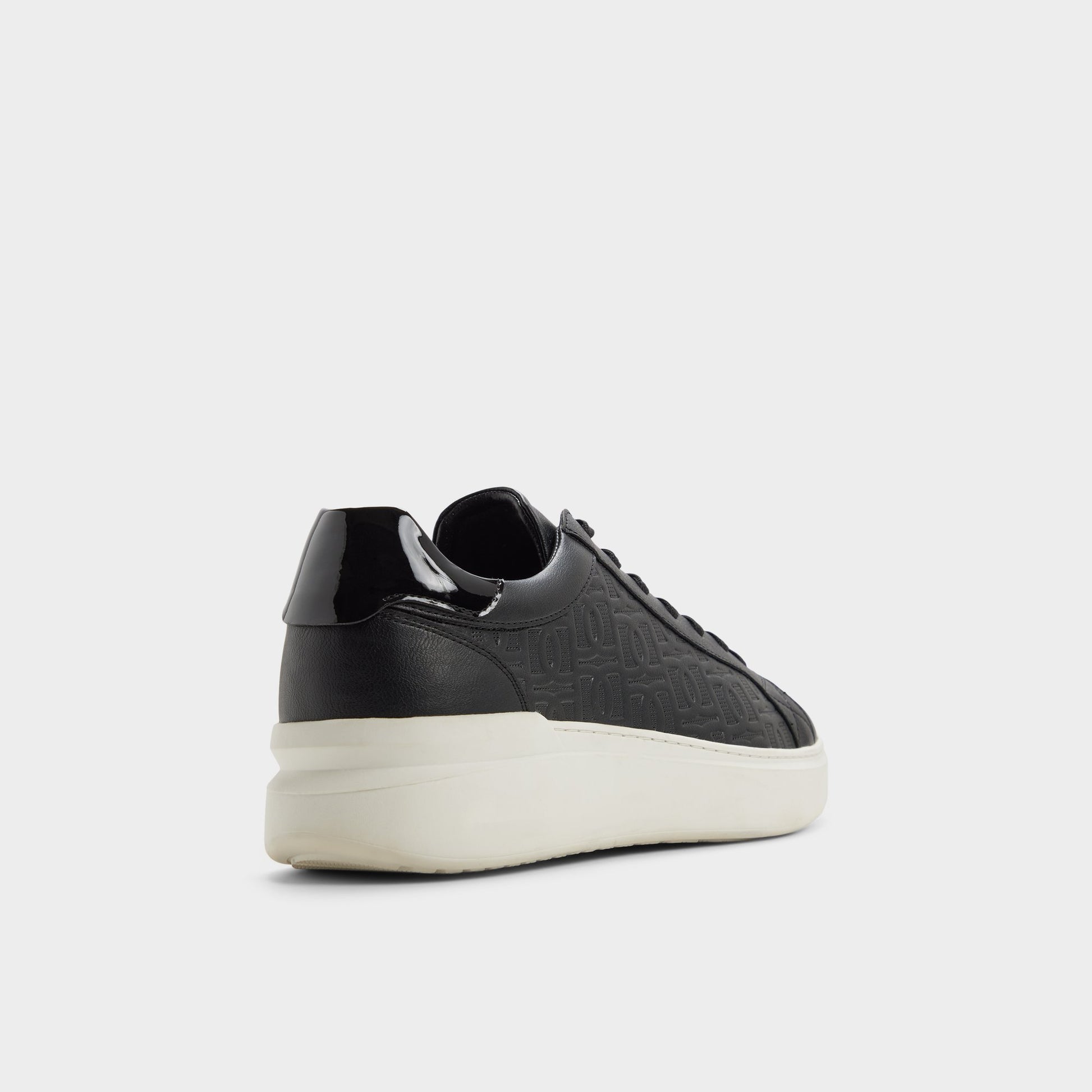 Three-quarter angle of Other black Toddy Oxford shoe's back side