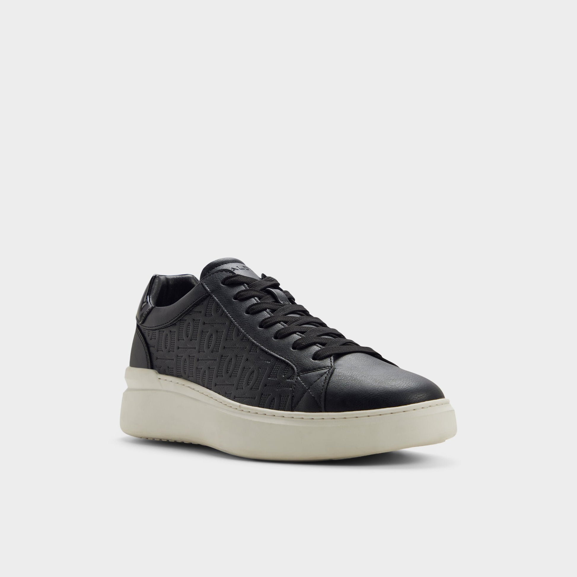 Three-quarter angle of Other black Toddy Oxford shoe's front side