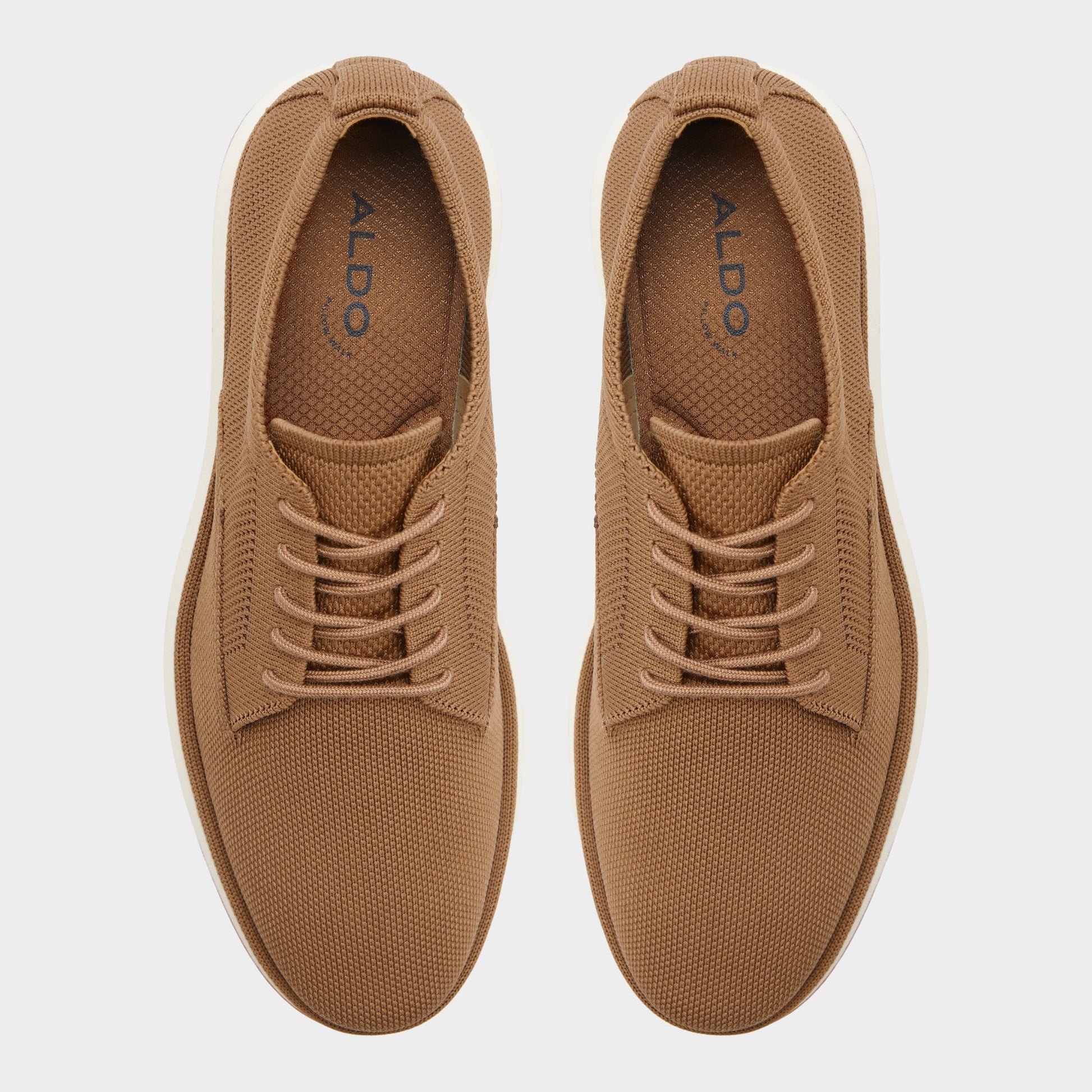Top-down view of the Sand Emmitt Oxford shoe