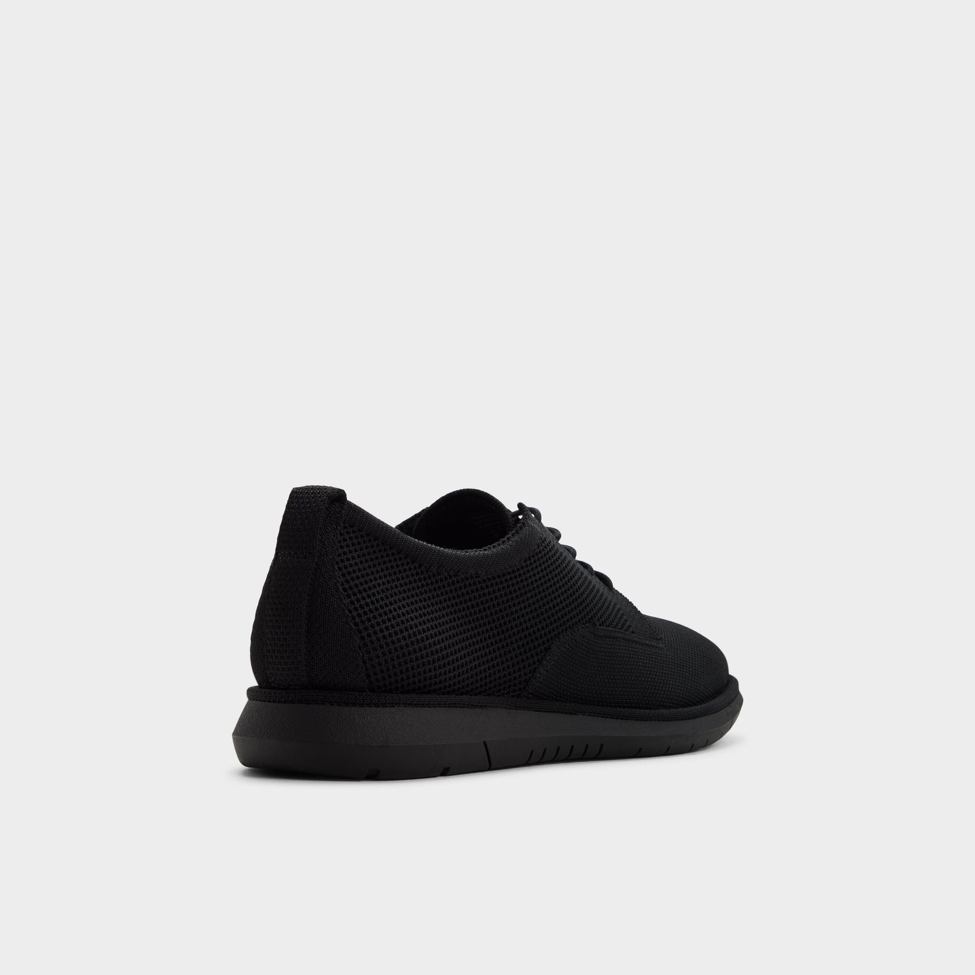 Three-quarter angle of Black Emmitt Oxford shoe's back side
