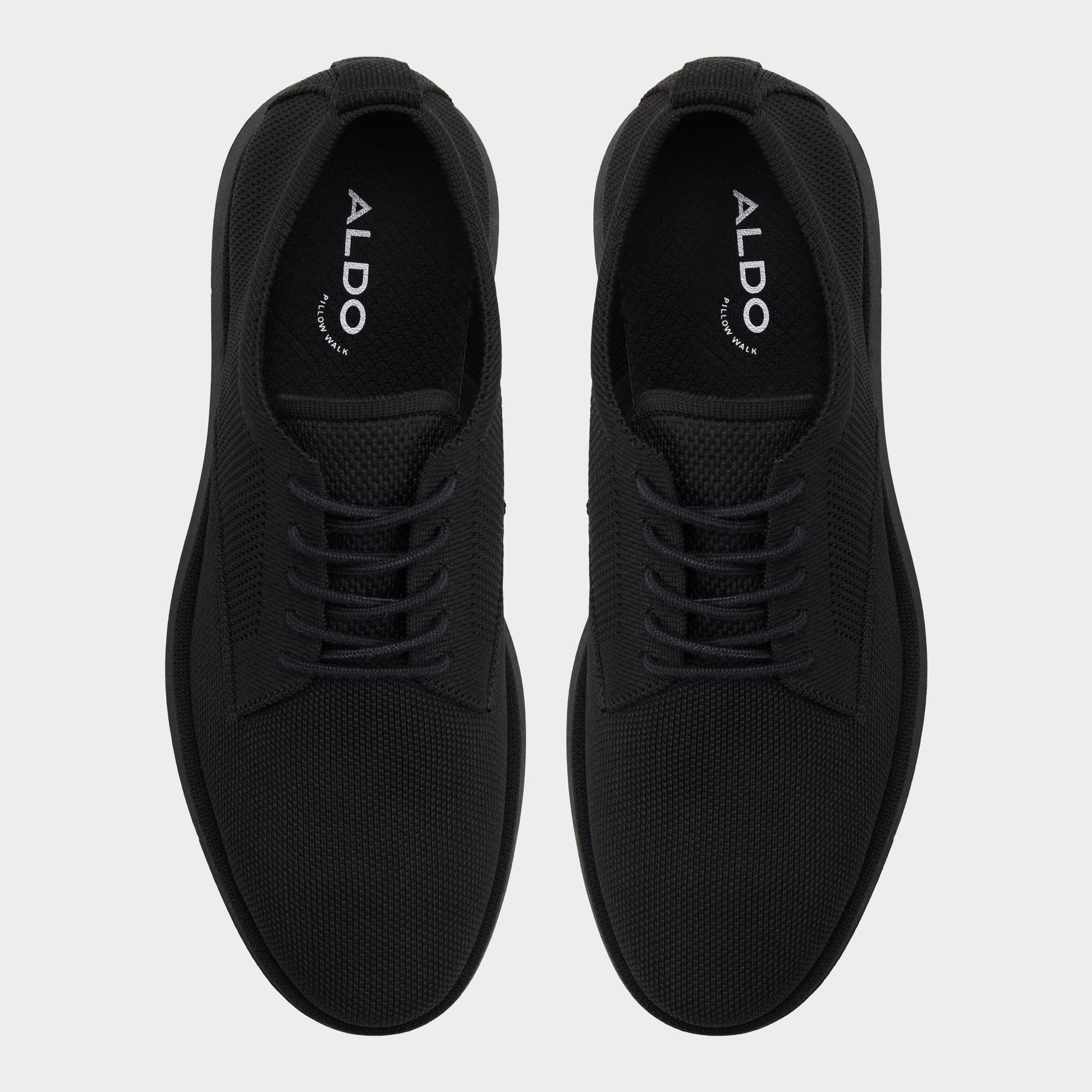 Top-down view of the Black Emmitt Oxford shoe
