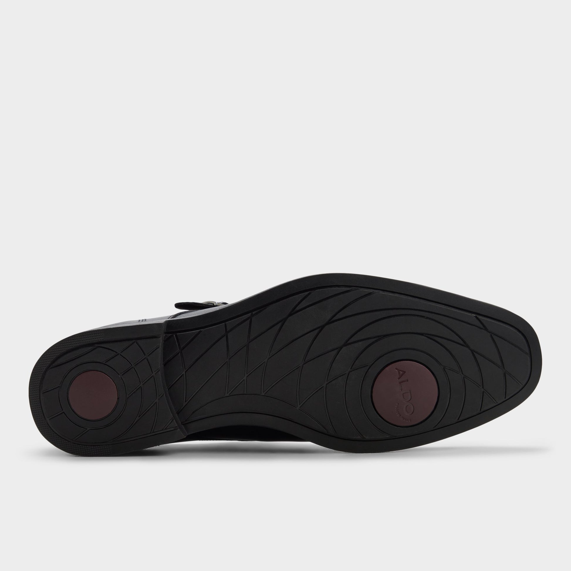 View of Black Gilberto Monkstrap loafer's sole