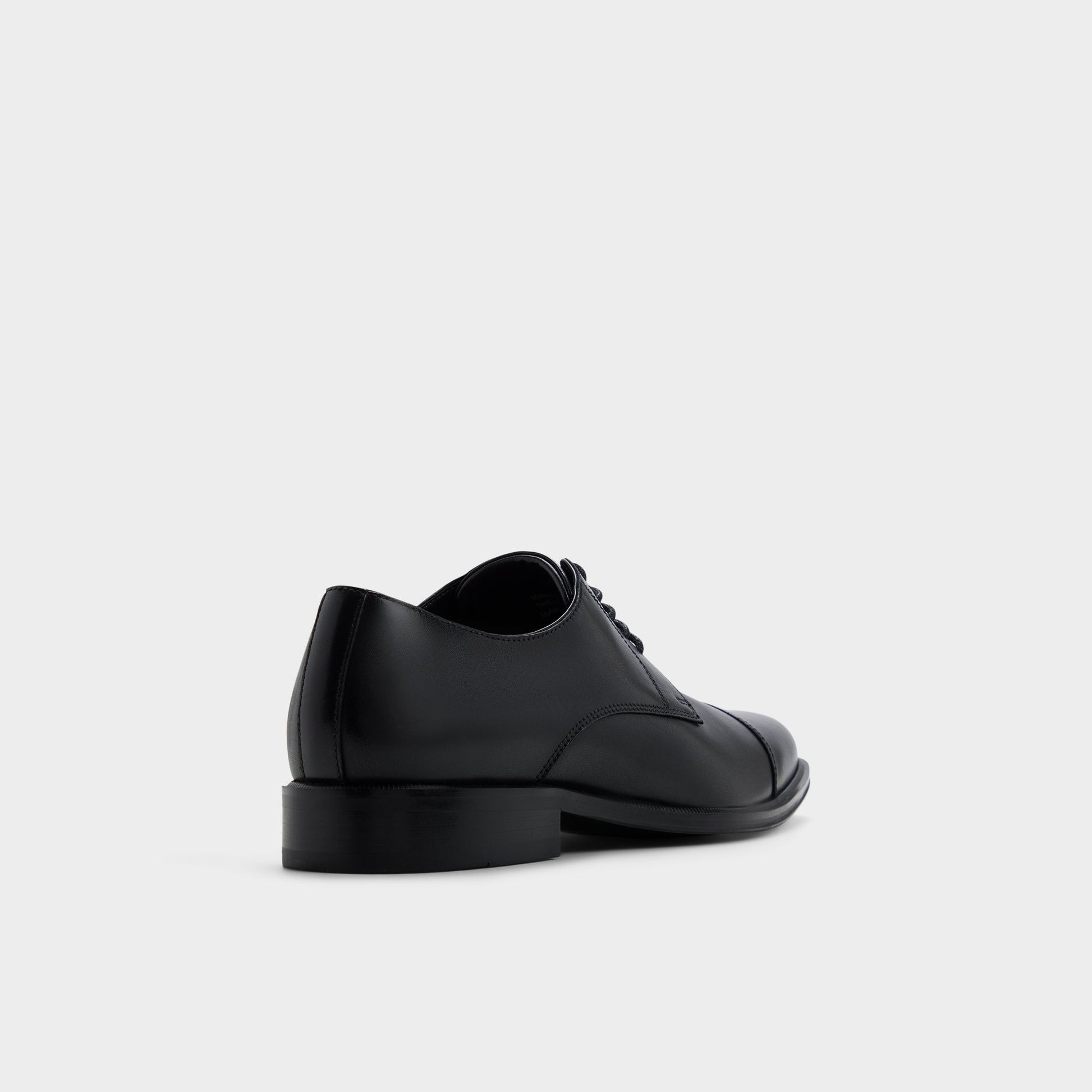 Three-quarter angle of Black Davante Oxford shoe's back side