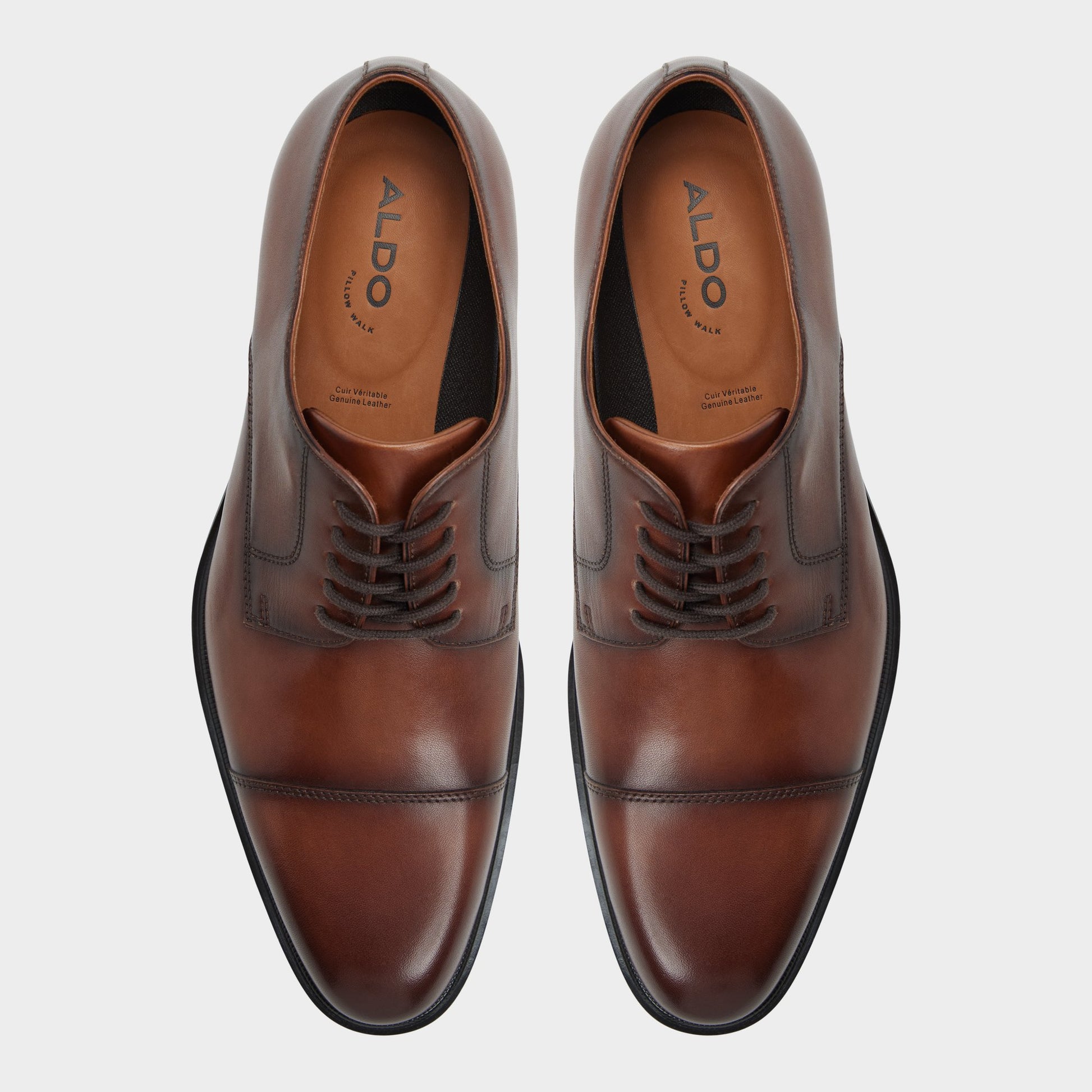 ALDO Men's Davante Oxford Shoes – Cognac – Size 7.5