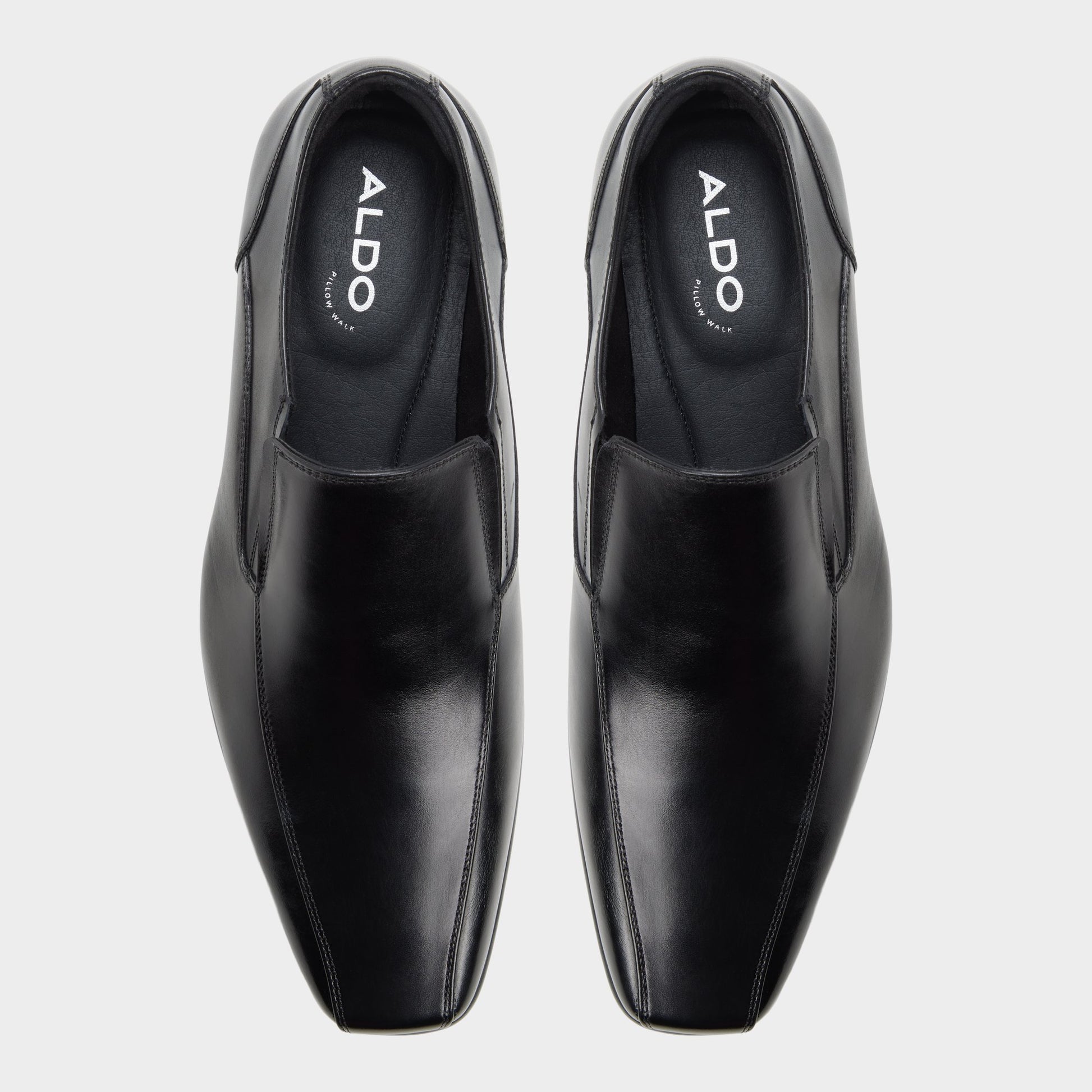 Top-down view of the Black Santillo Slip-on
