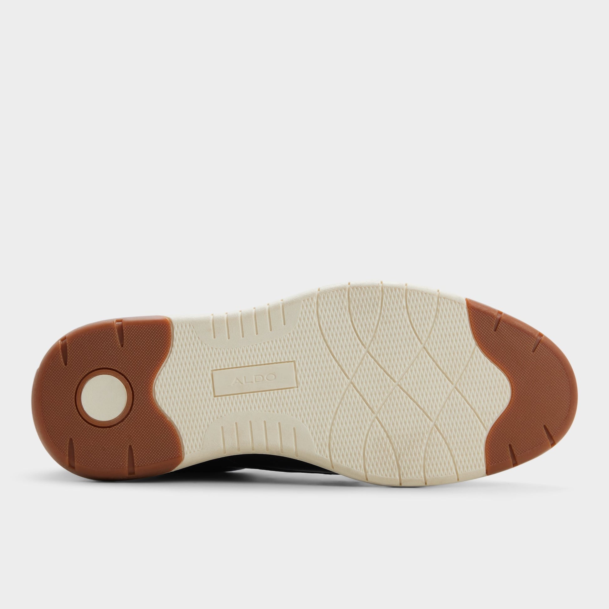 View of Navy Kaplan Oxford shoe's sole