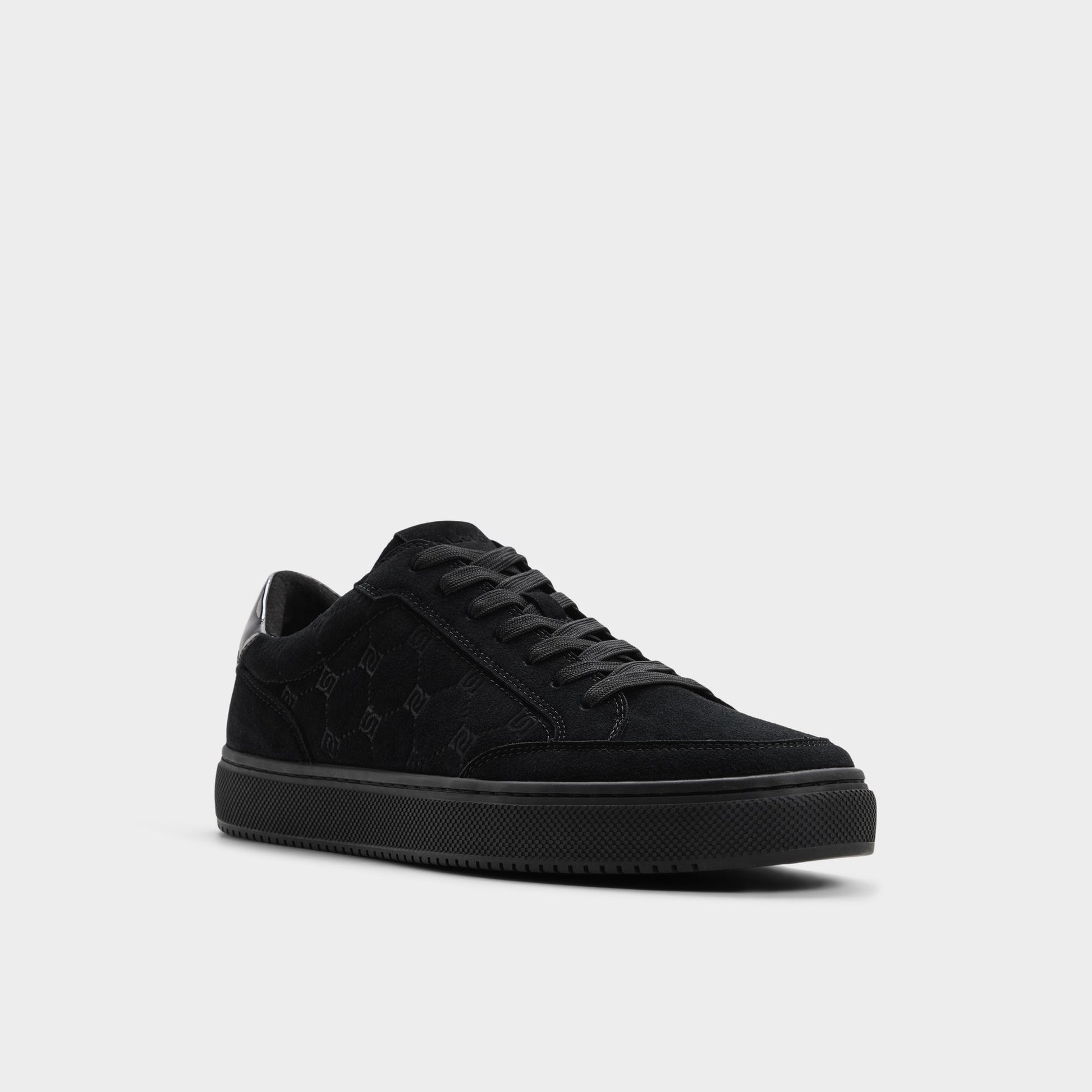 Three-quarter angle of Other black Zaine Low top sneaker's front side