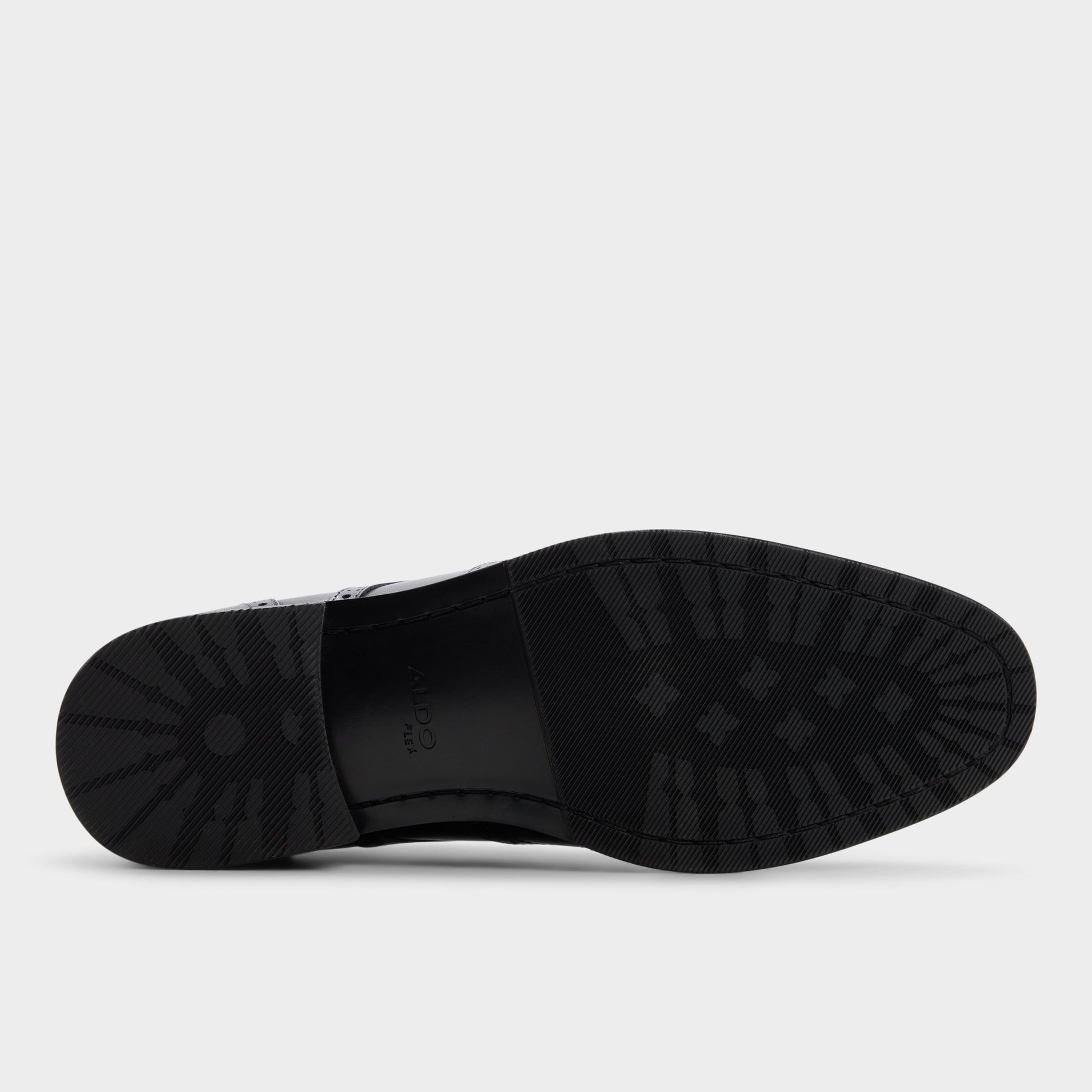 Vue de la semelle de Noir Harington Chaussure Oxford