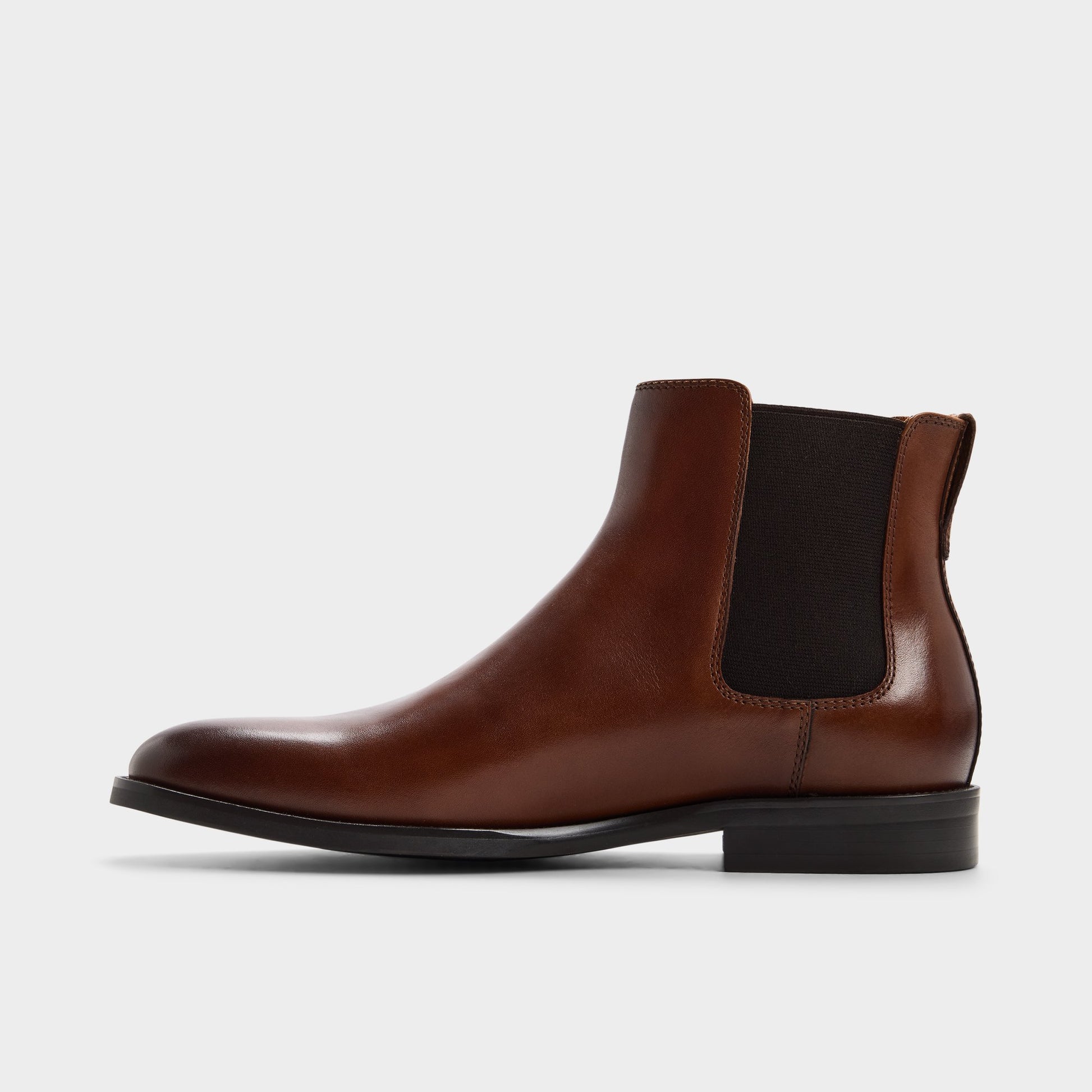Side view of Cognac Wentz Chelsea boot