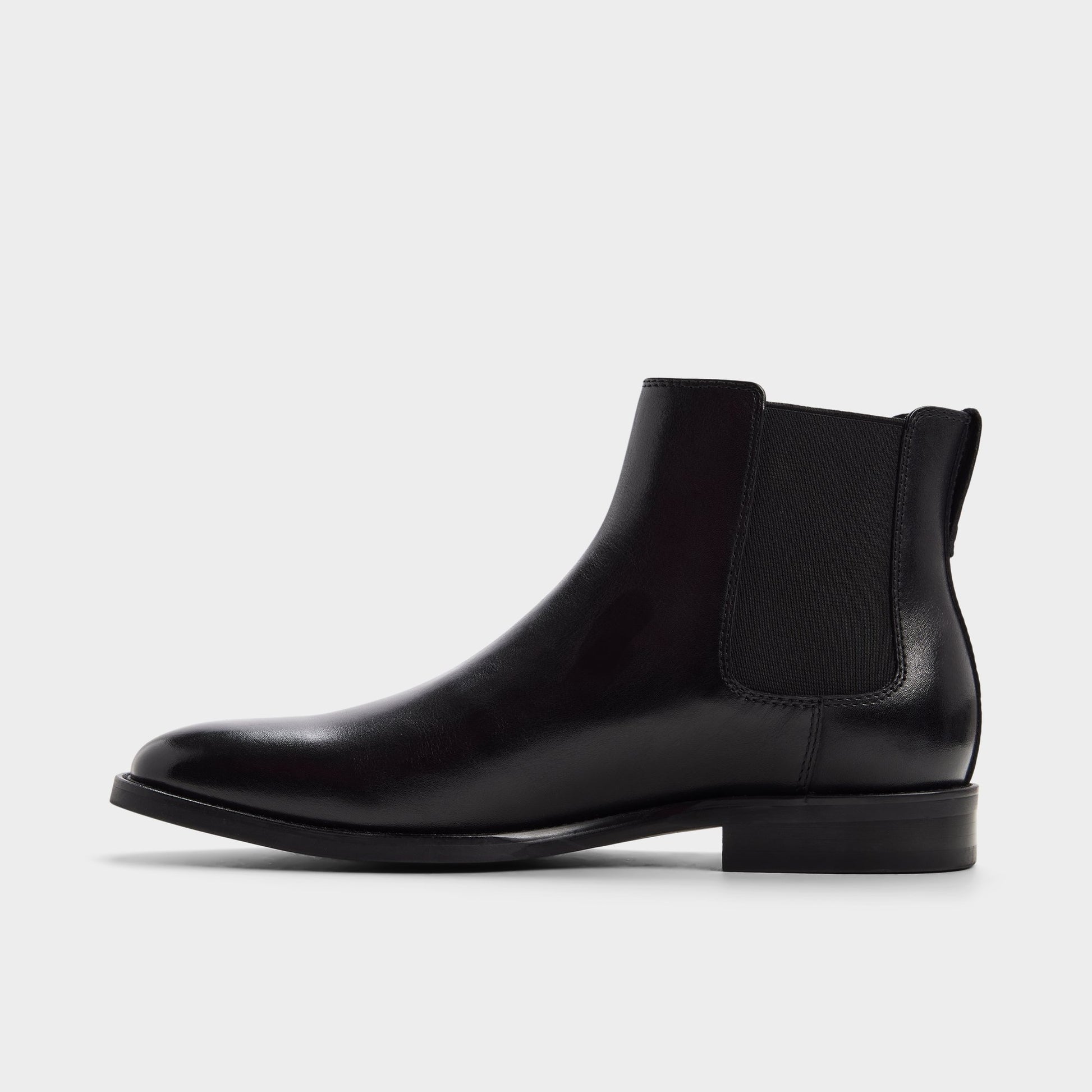 Side view of Black Wentz Chelsea boot