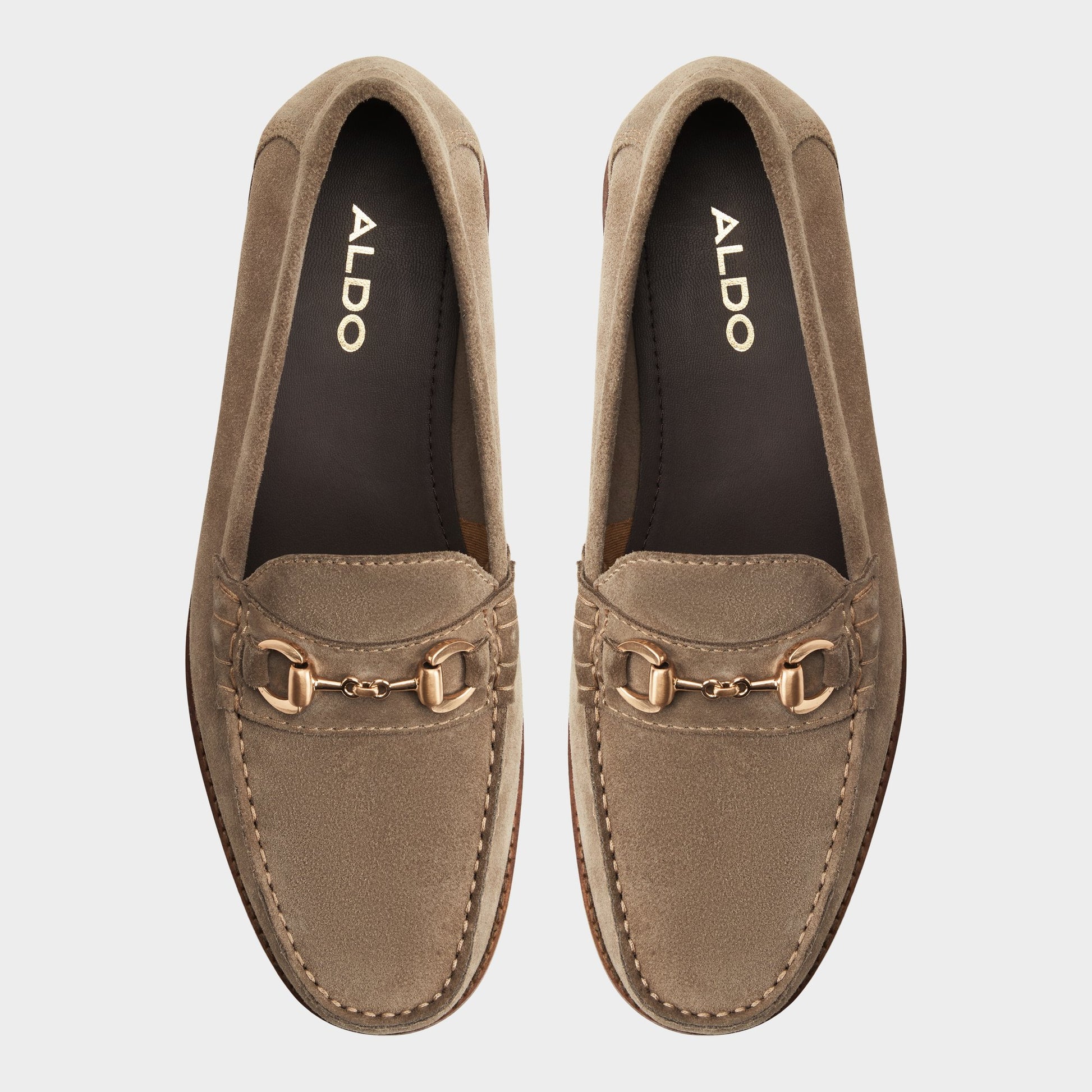 Top-down view of the Taupe Killian Loafer