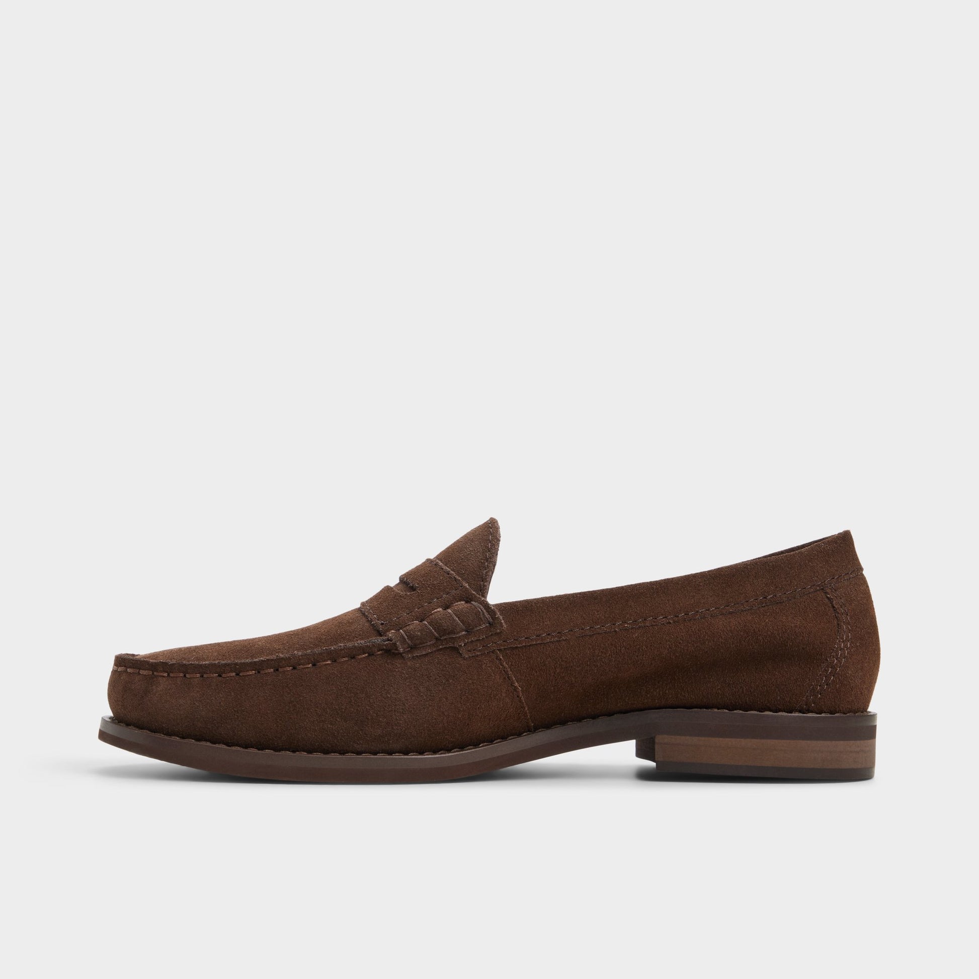 Side view of Dark brown Jarey Loafer