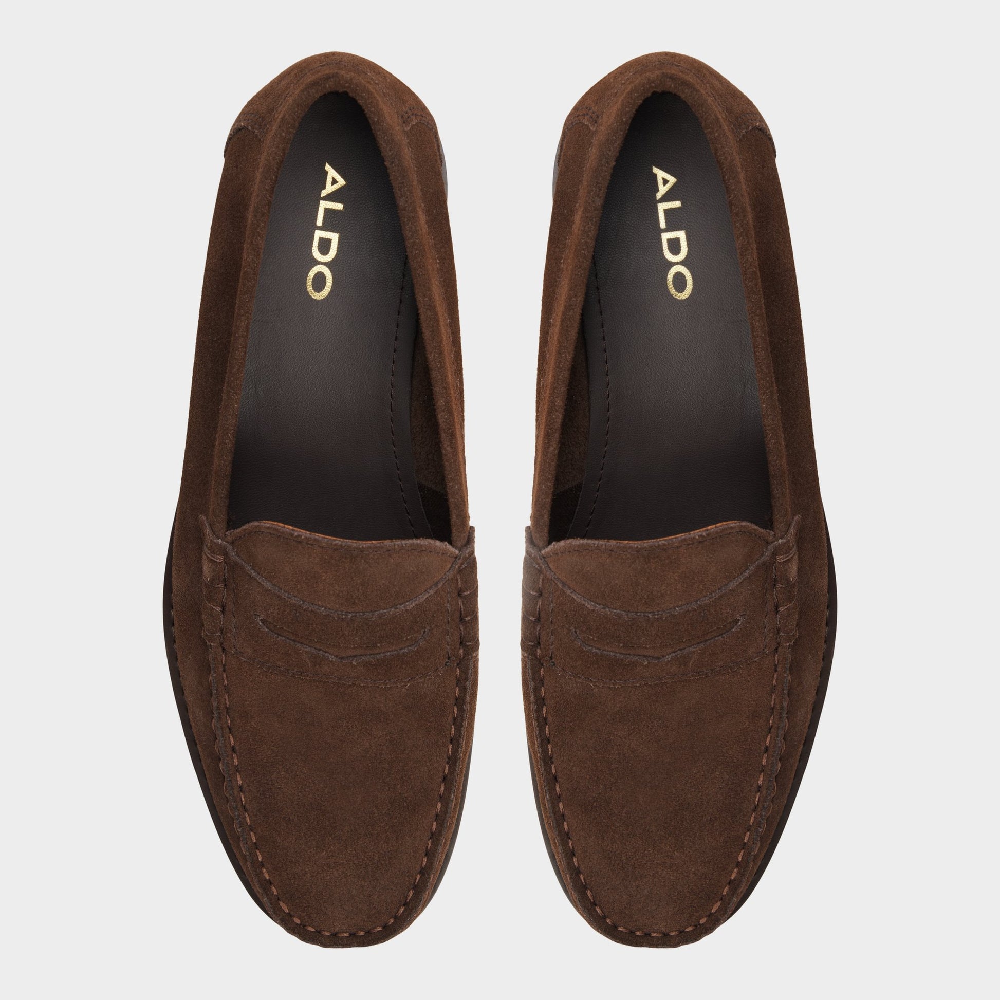 Top-down view of the Dark brown Jarey Loafer