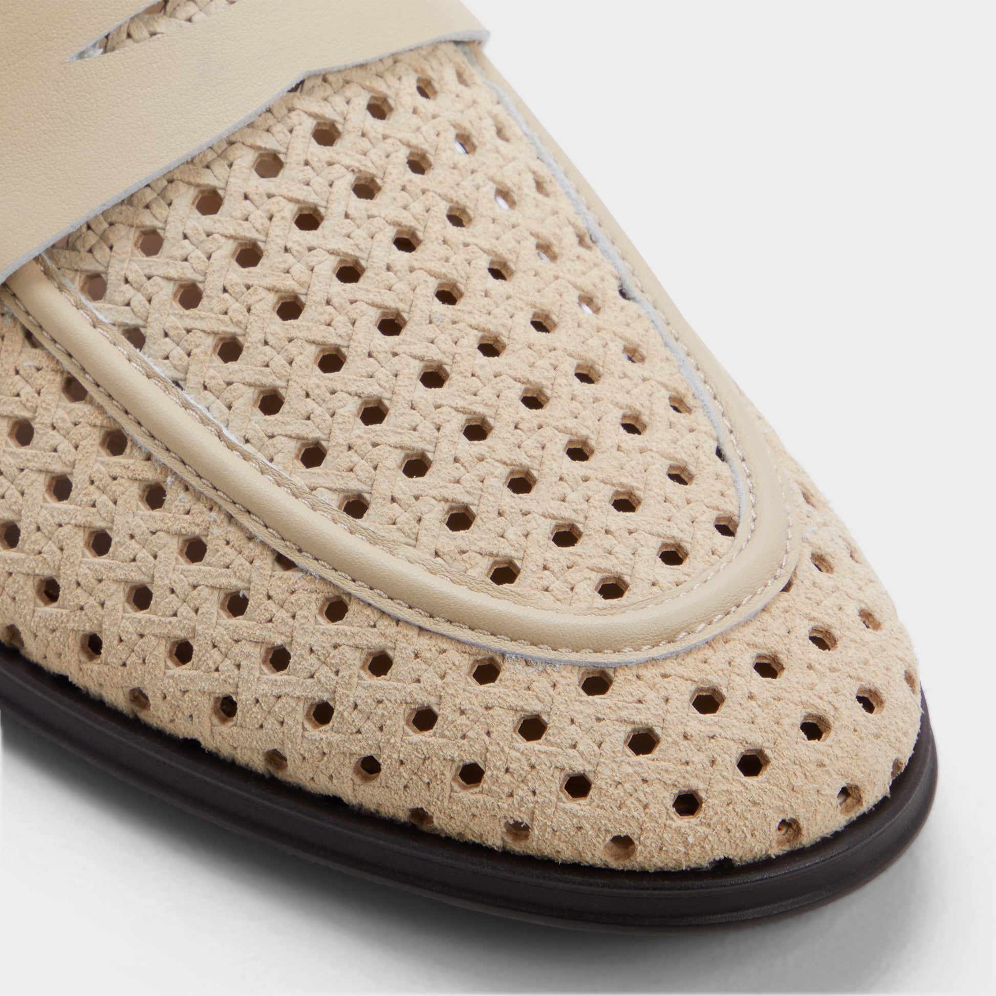 Close-up of the Cream Mescal Loafer